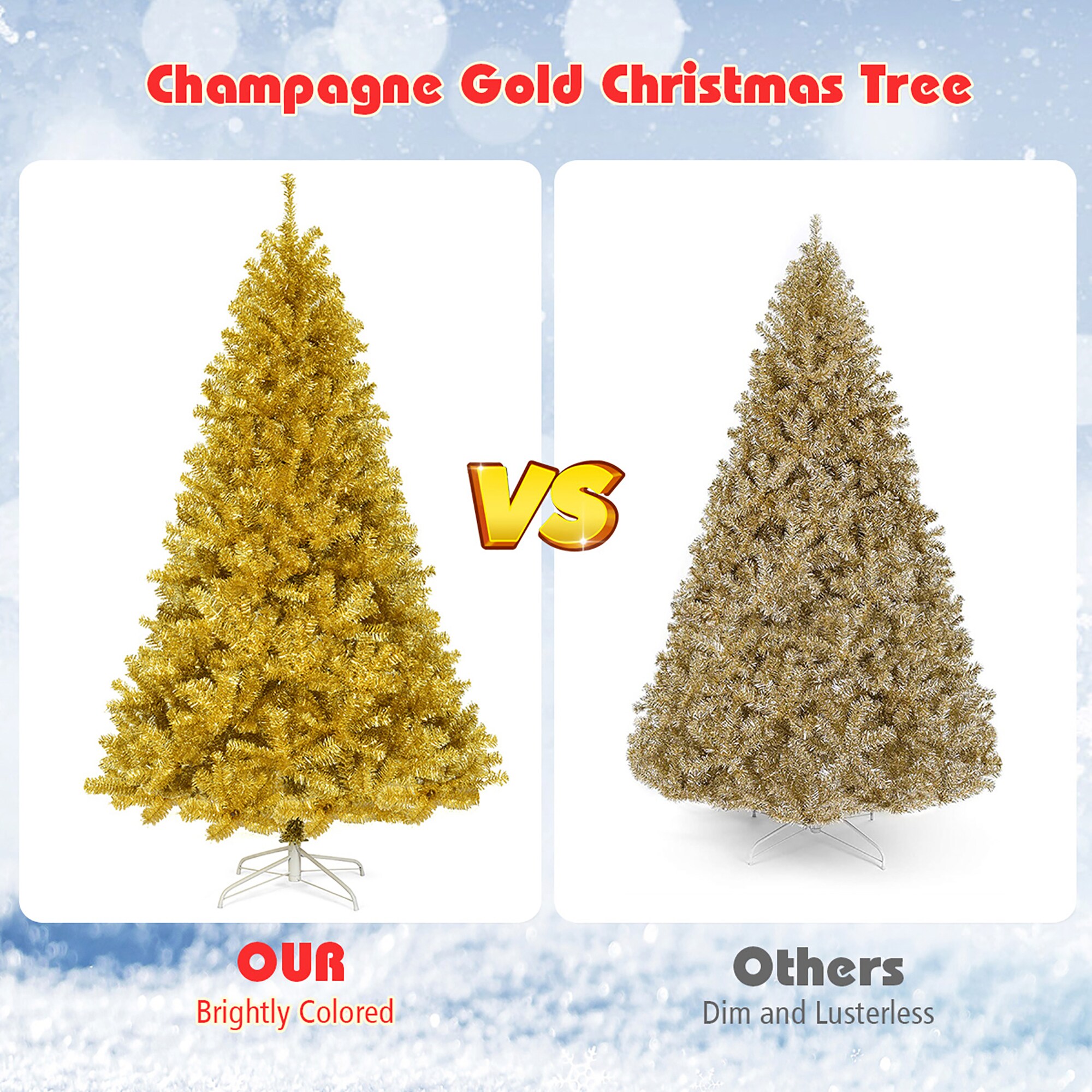 Costway CM22829 Artificial-Christmas-Trees - View #3