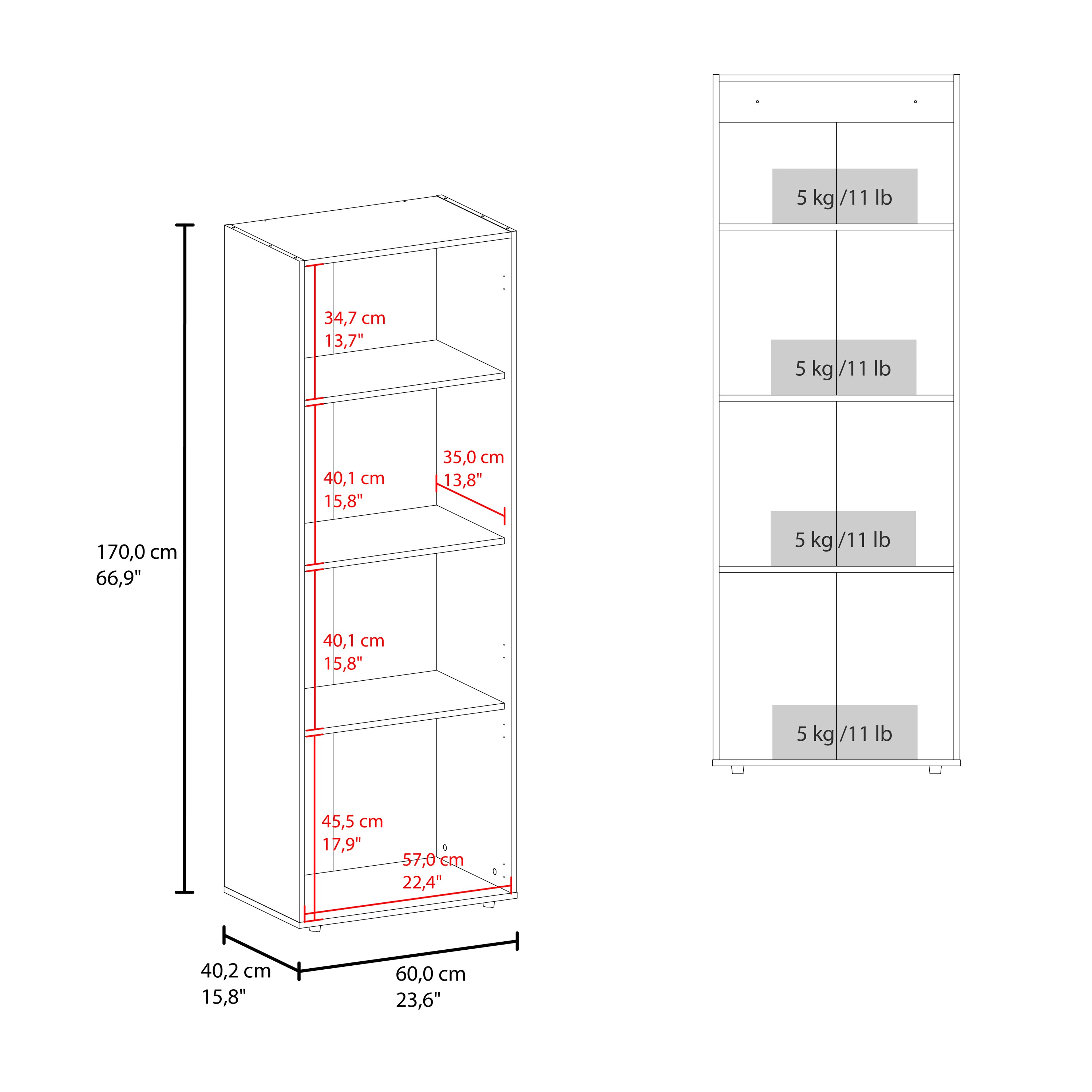Tinyhomie LW-X-KARL439 Wood-Closet-Shelves - View #5