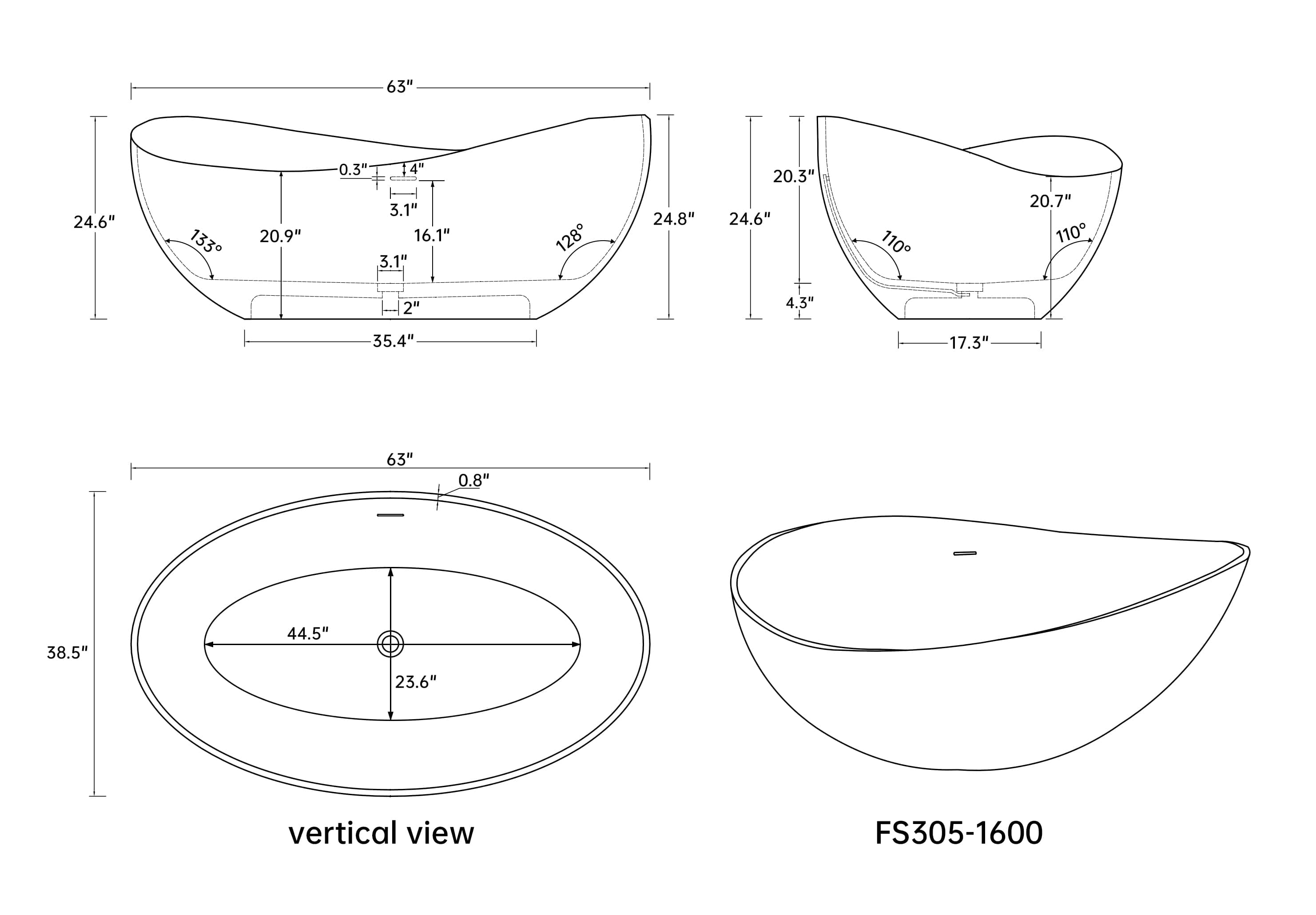 Misty Moon FXLW0402-P353958 bathtubs - View #2