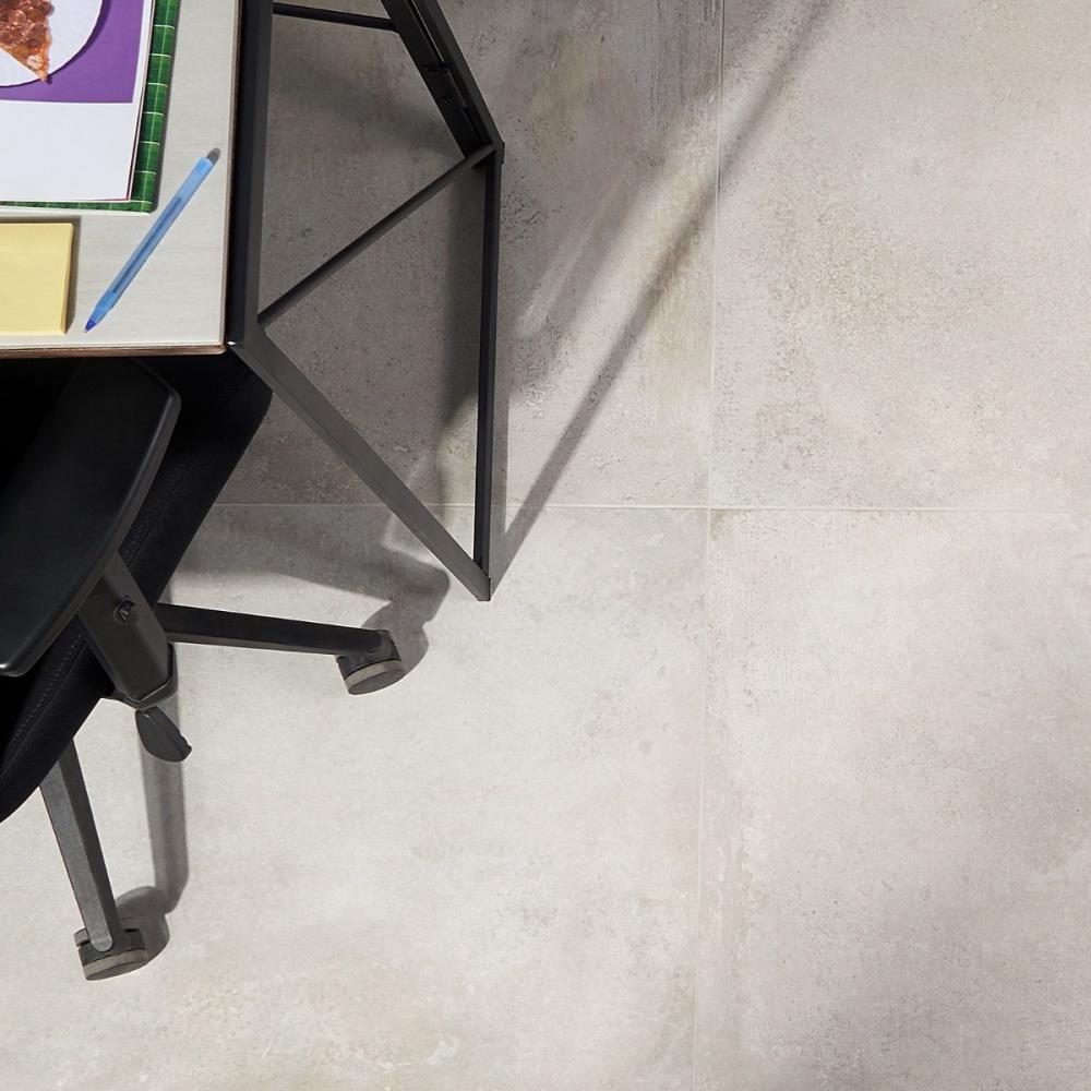Artmore Tile EXT3RD105922 Midtown Silver 24-in x 48-in Matte Porcelain Cement Look Tile (15.5-sq. ft/ Carton)