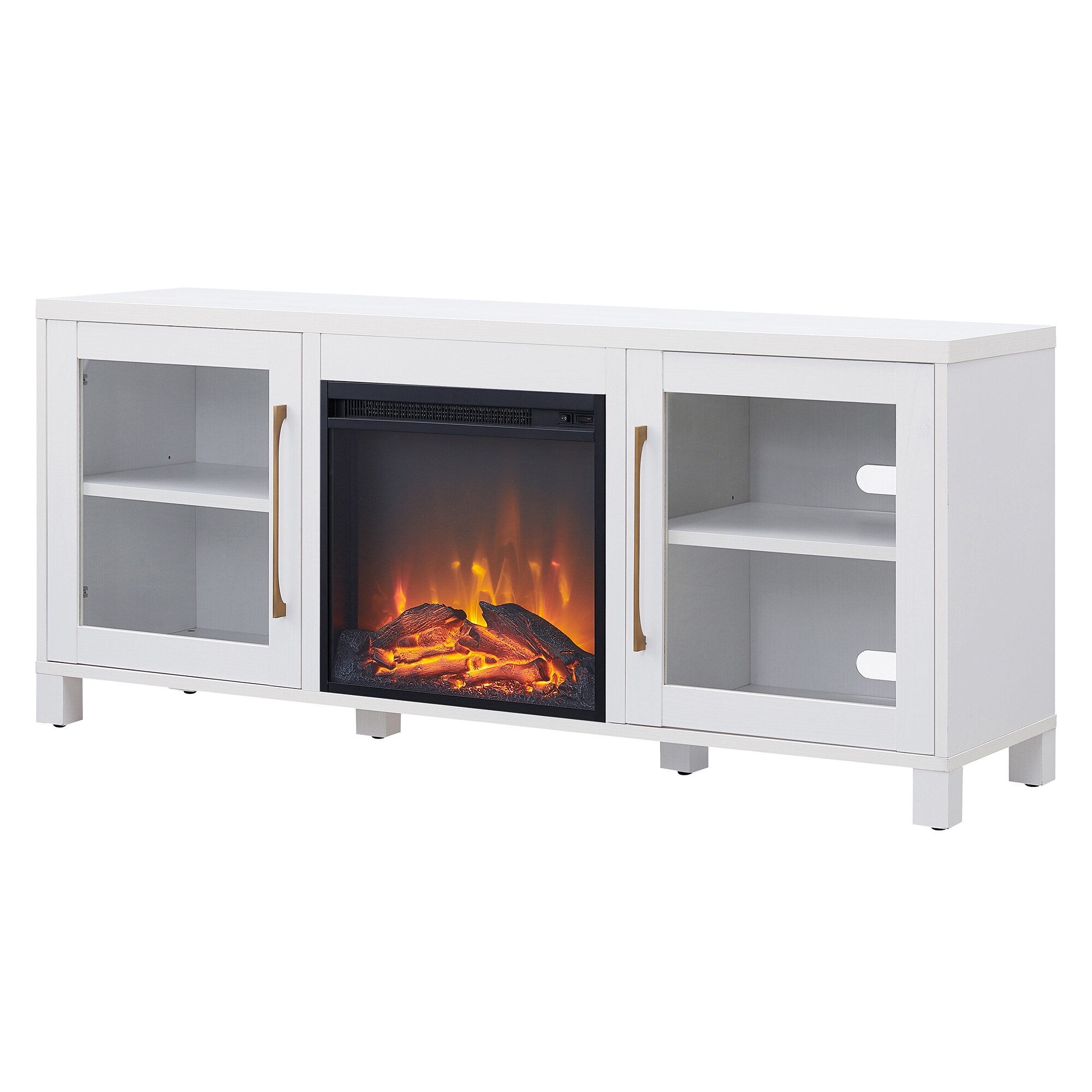 Hailey Home Quincy Modern Contemporary White Tv Stand