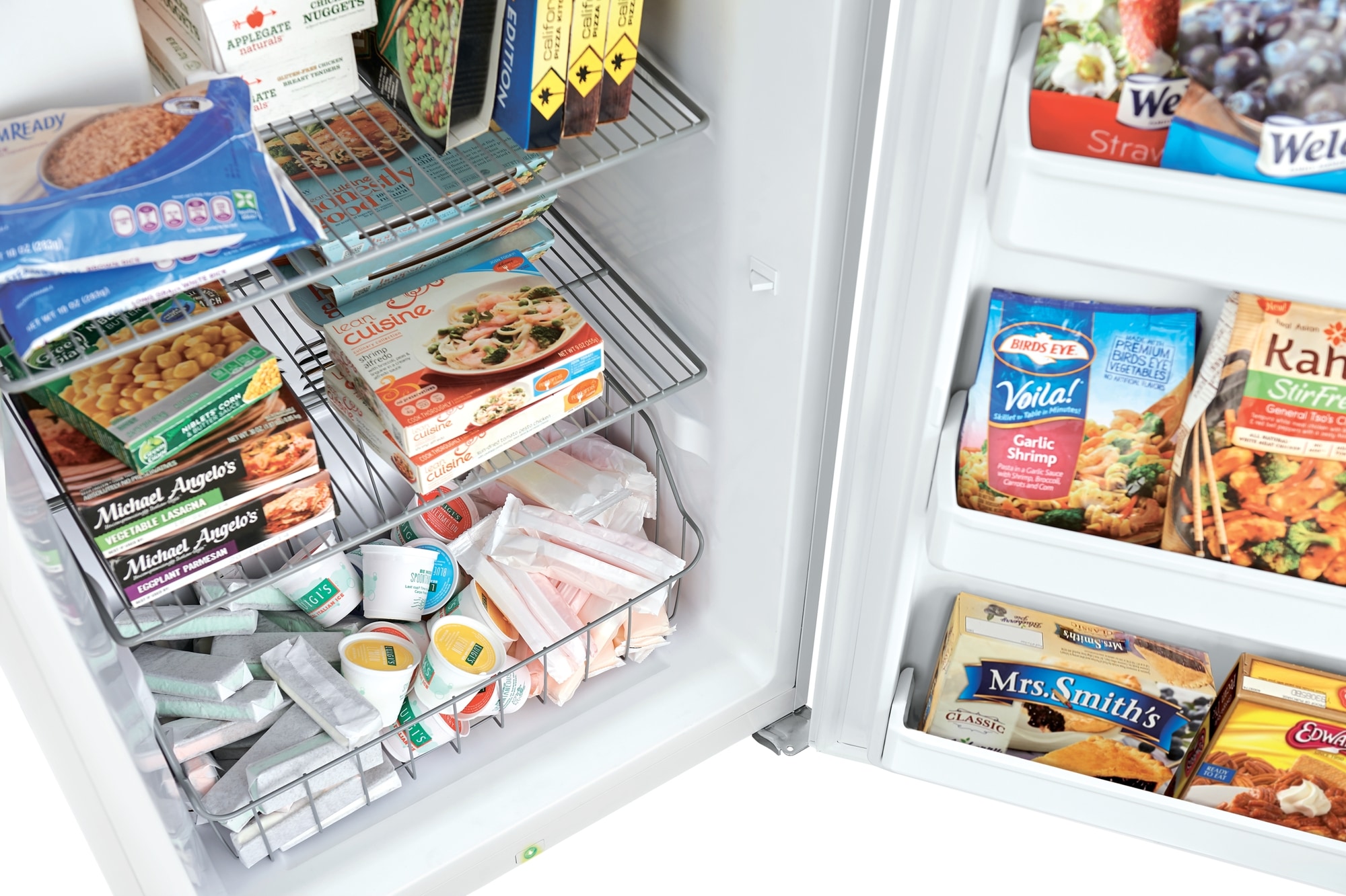 Frigidaire 5.0 Cu. ft. Chest Freezer Garage Ready frozen foods and