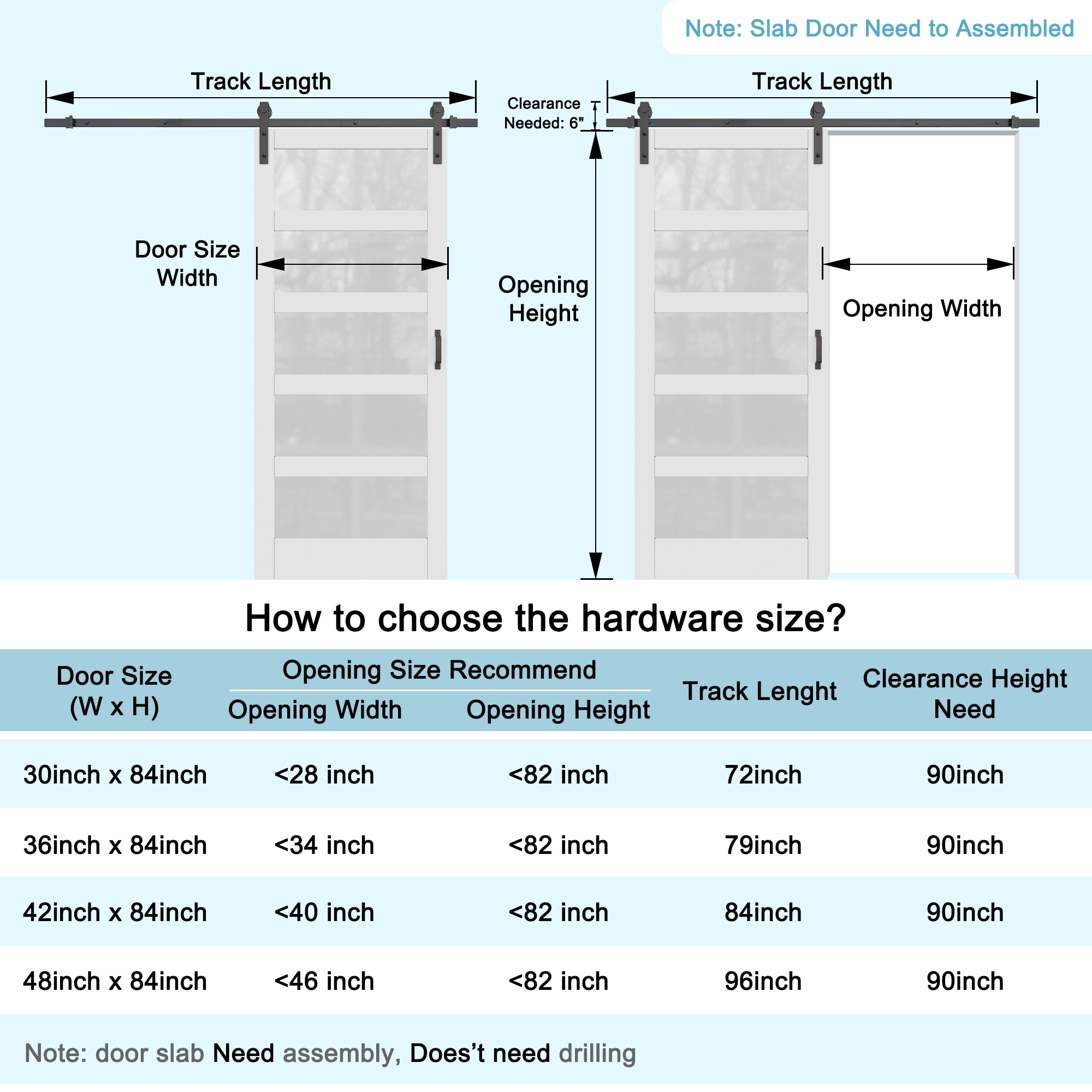 JUJUBON IN-BDWT-BD1-5L-36 Barn-Doors - View #7