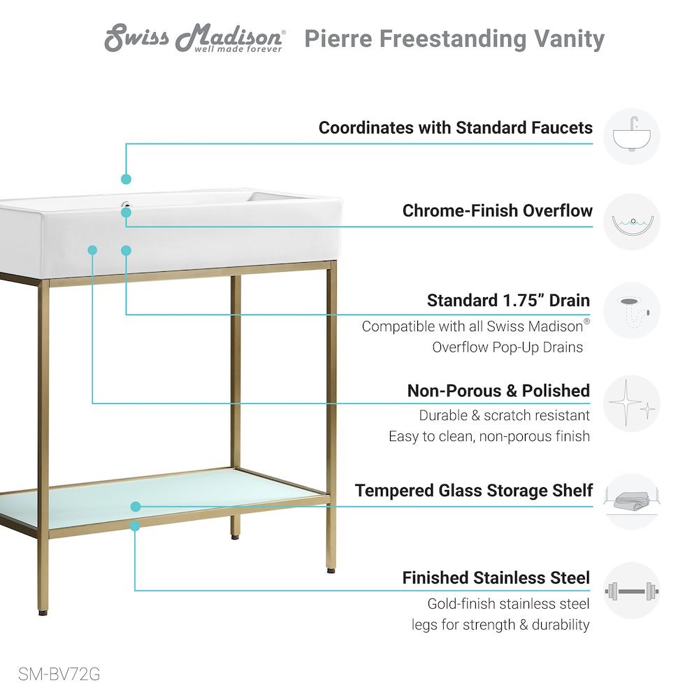 Swiss Madison SM-5-BV72G Bath-Vanity-Combo - View #2