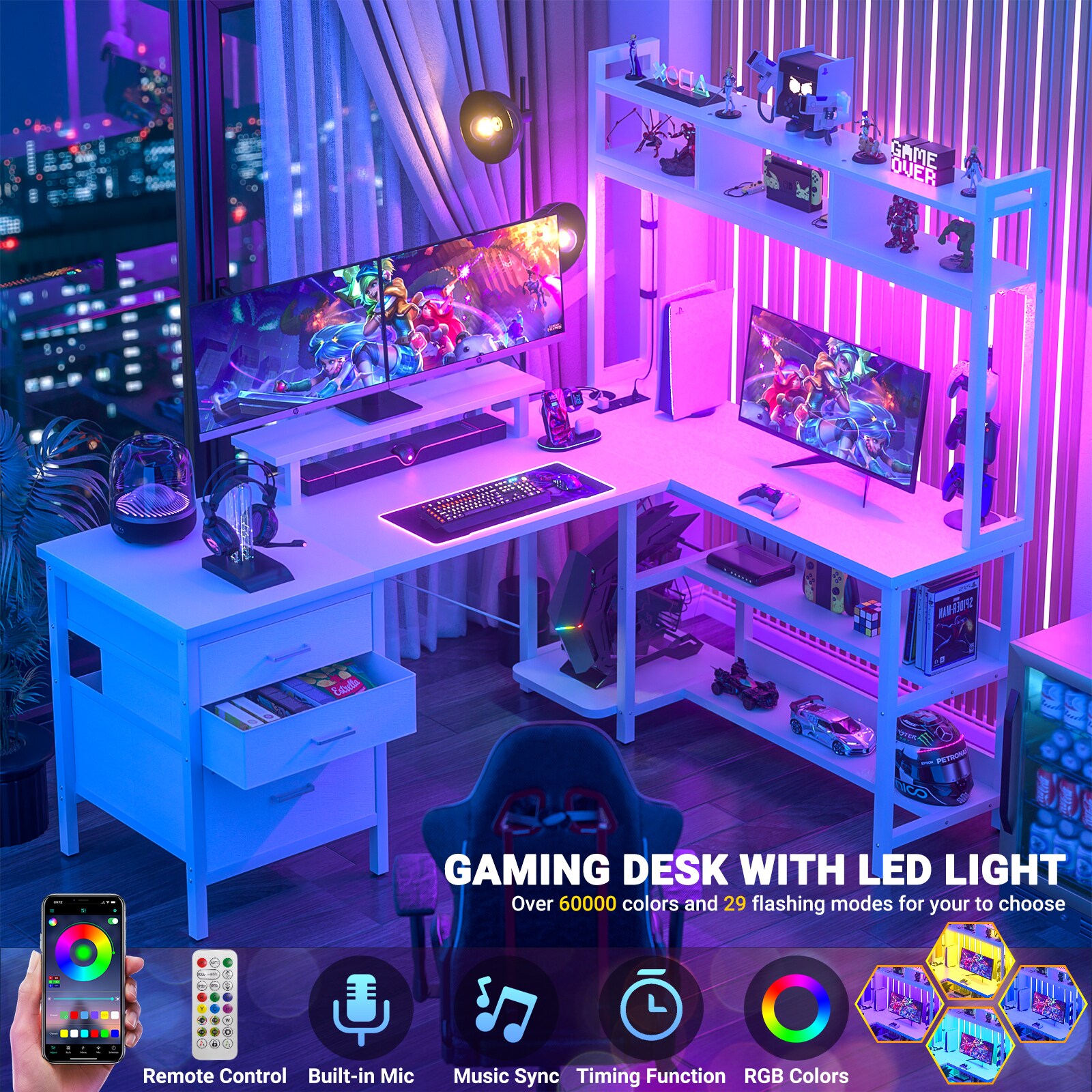 Aheaplus LSDKBD-W desks - View #4