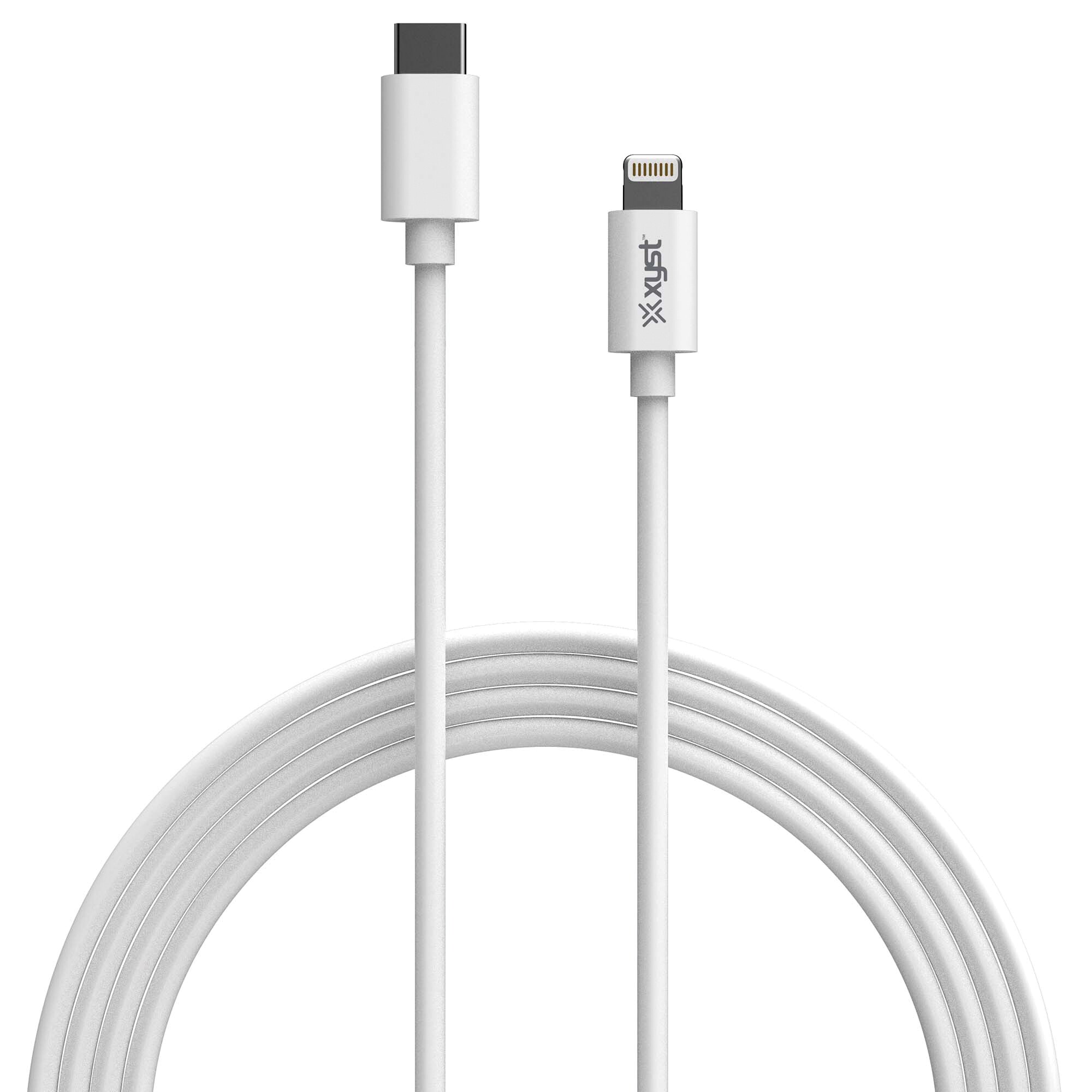 10ft Coiled USB-C to USB-C Cable - White, Rapid Charge and Data Transfer, Reversible Tip, Slim Design, High Quality | - XYST BWRXYSLTC1604R