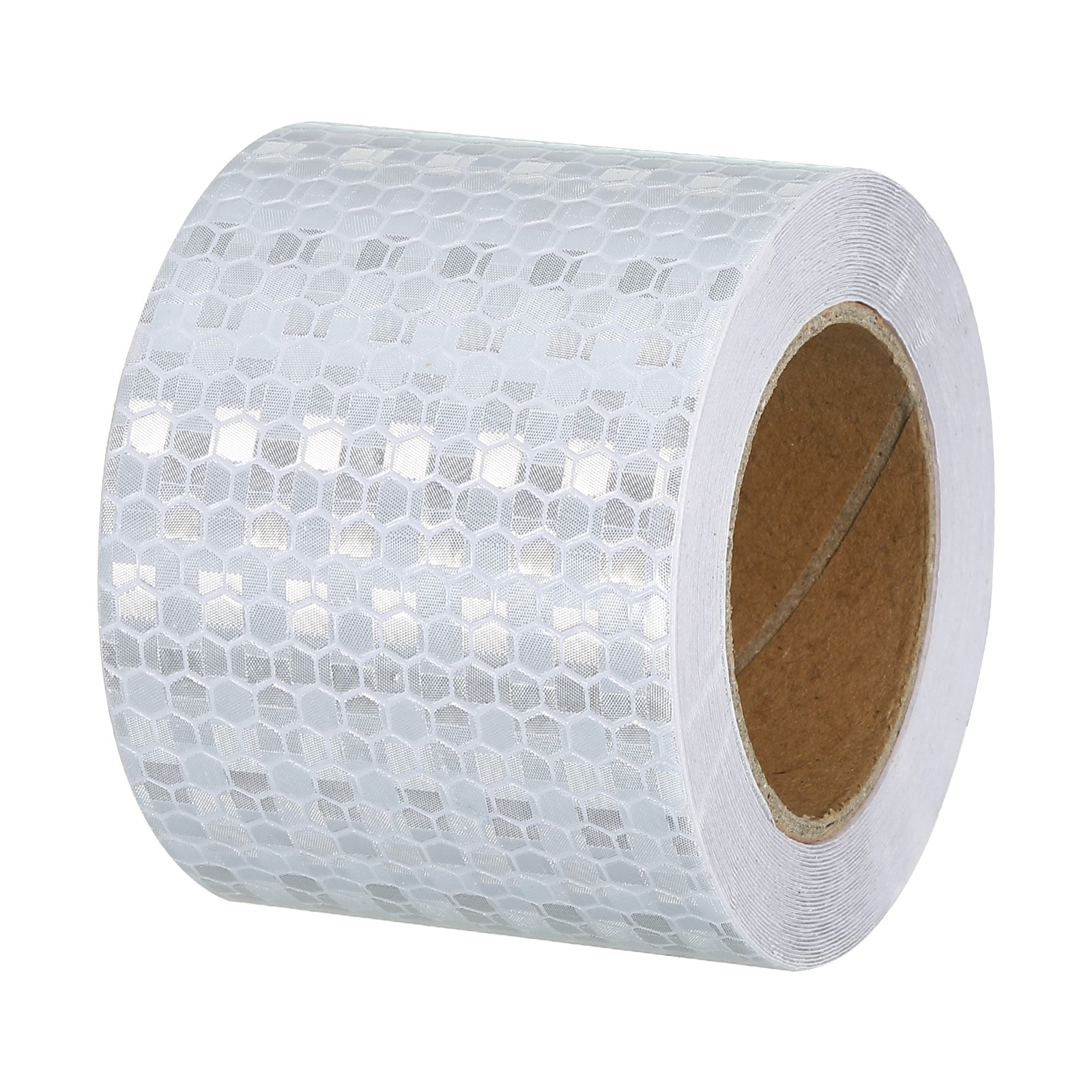 PATIKIL Reflective Tape 2inch x 16 FT Waterproof Self Adhesive High Visibility Safety Warning Tape Outdoor Reflectors for Trucks Trailers Cars White