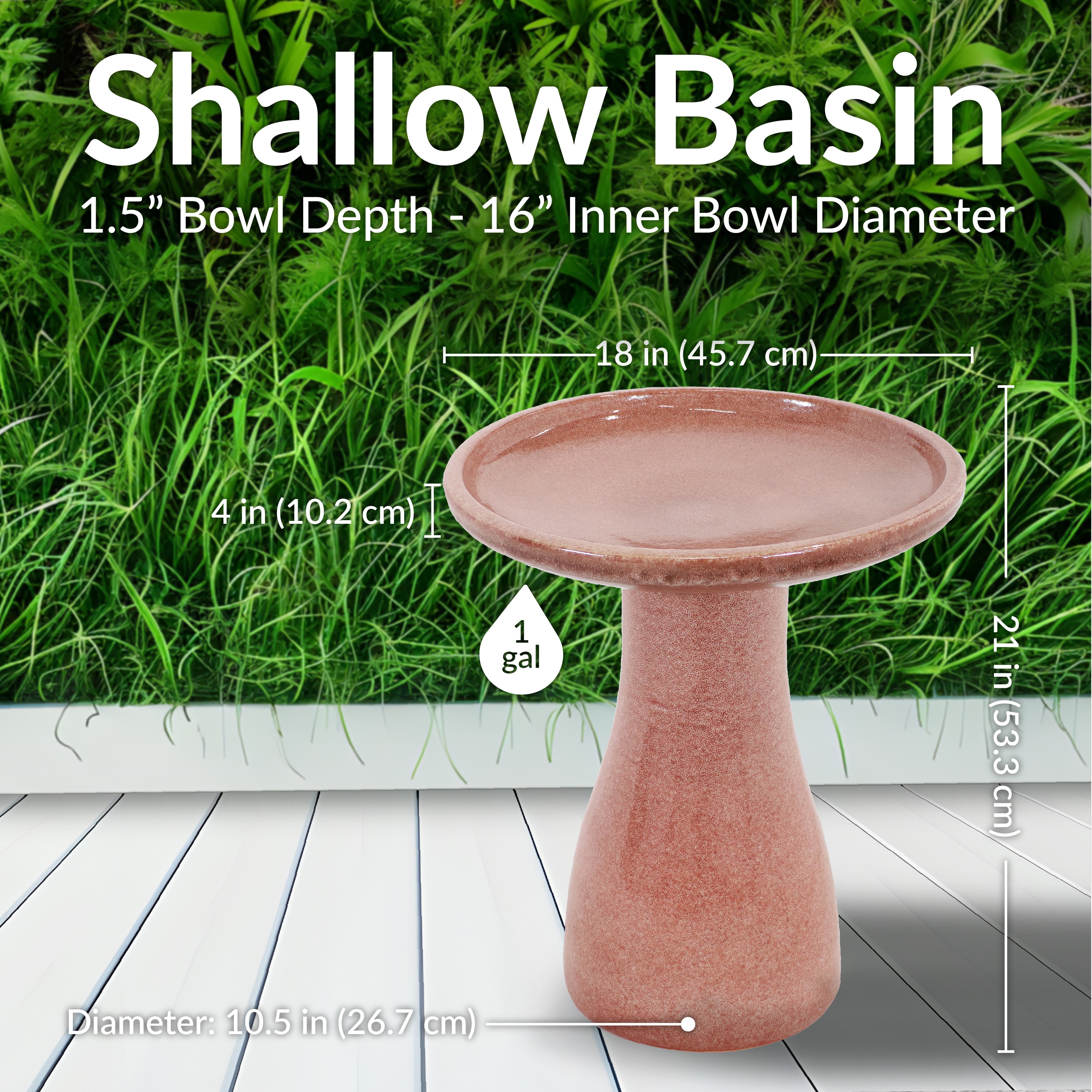 Sunnydaze Decor AP-009 birdbaths - View #7