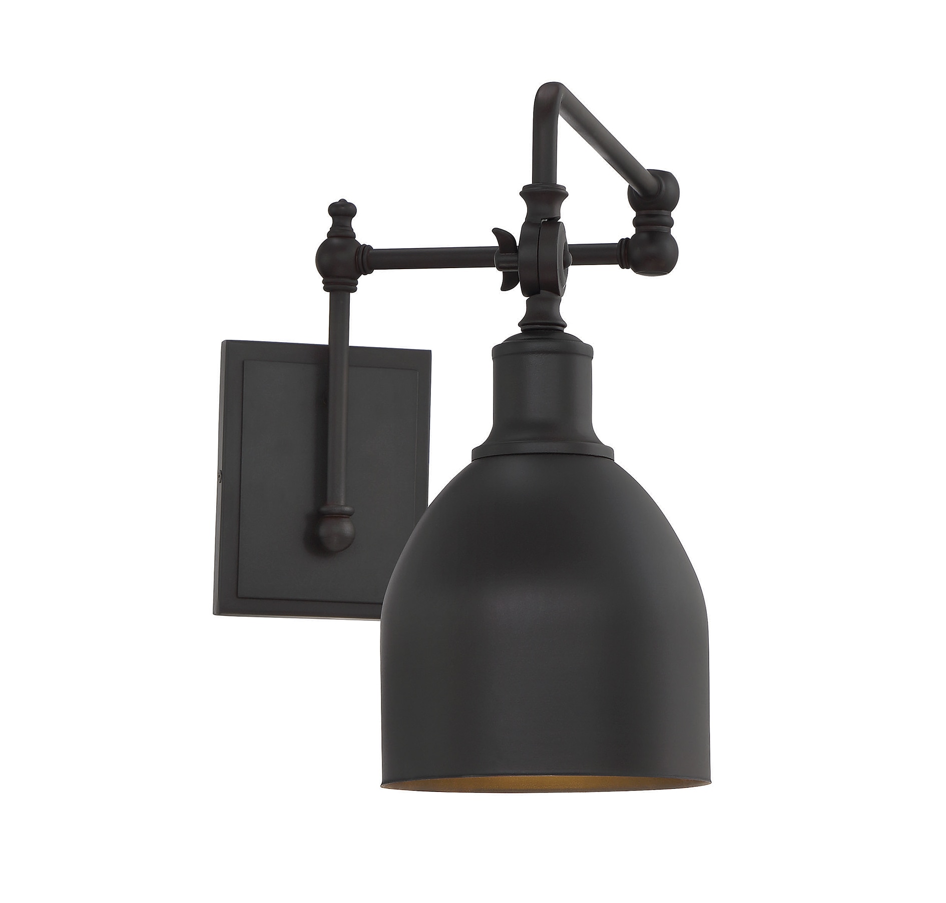Meridian Lite Trends M90019ORB Meridian 6-in W 1 -Light Brushed Bronze Industrial Wall Sconce