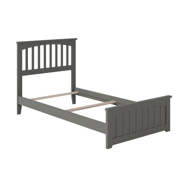 Atlantic Furniture Mission Grey Twin Xl, Bed Frame Size For Twin Xl