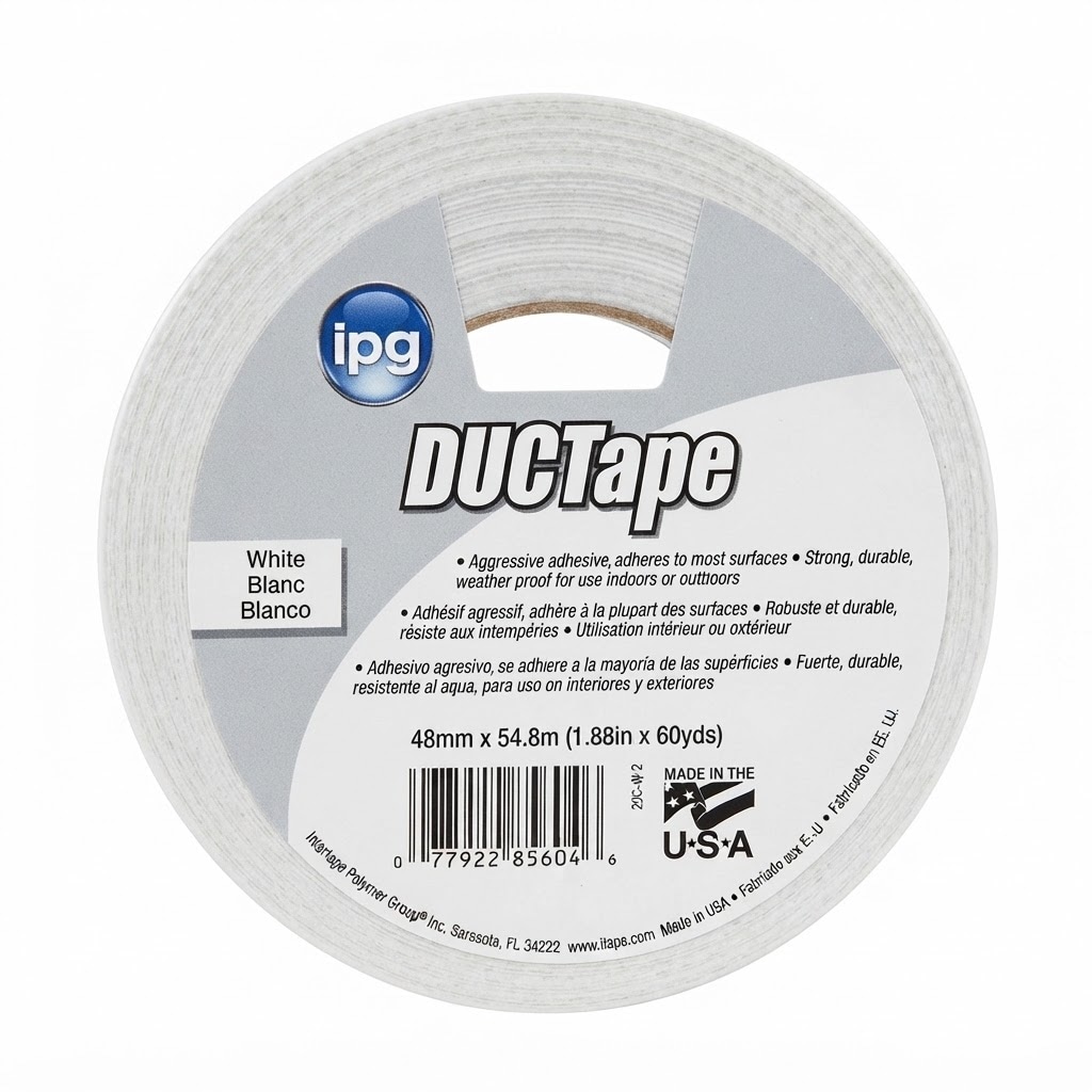 Poly - IPG JobSite 1.88 in. W X 60 yd L White Duct Tape