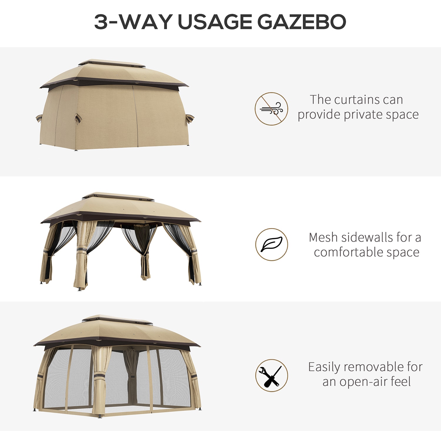 GZMR GZ-W2225P245 Wood-Resin-Gazebos - View #3
