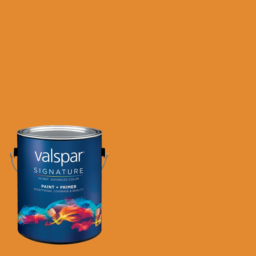 Creative Ideas for Color by Valspar CI96-GOLDENSUNS49494 Matte Golden Sunset Pre-tinted Latex Interior Paint + Primer (1-Gallon)