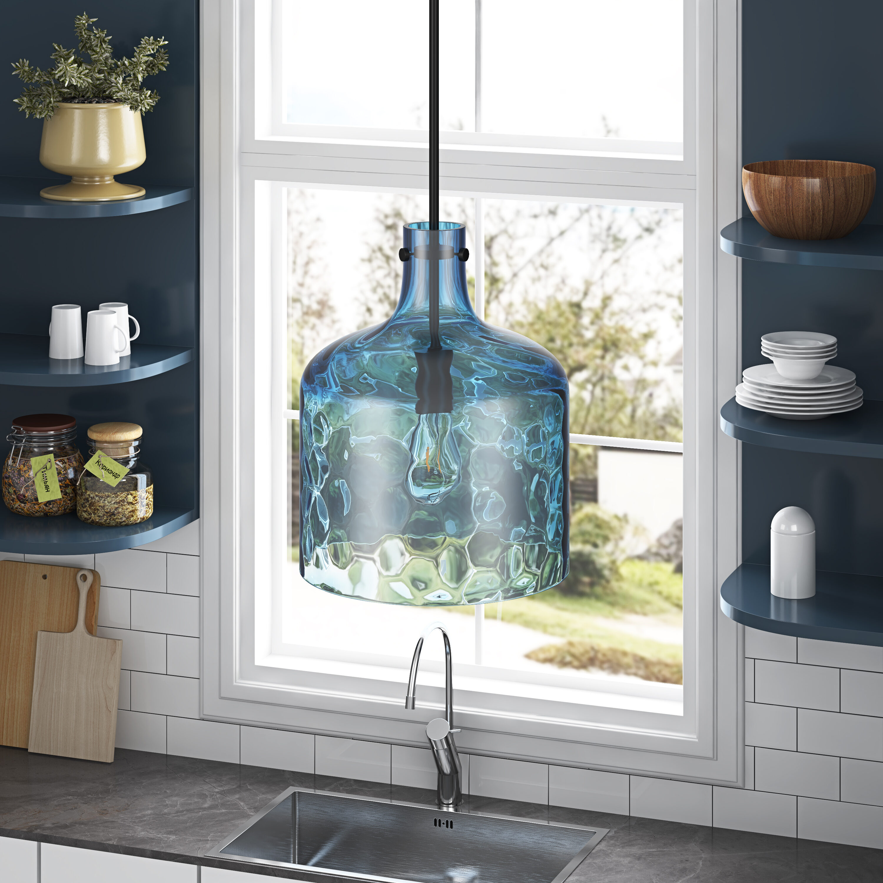 Aiwen PNW79-BLUE Pendant-Lights - View #4