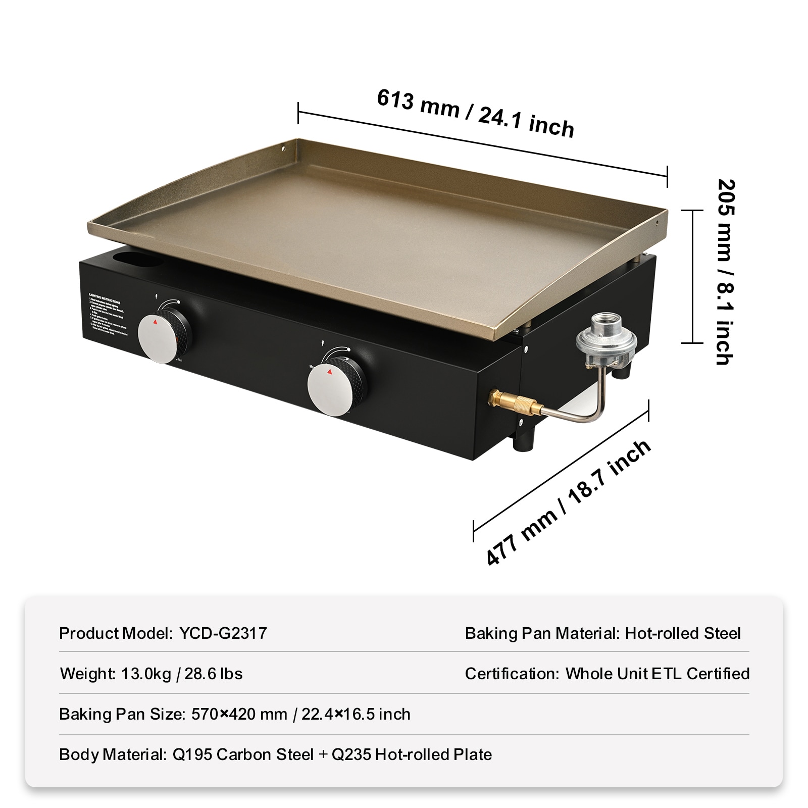 VEVOR ZMXRQBL22YC3LH5NDV0 Gas-Grill - View #3