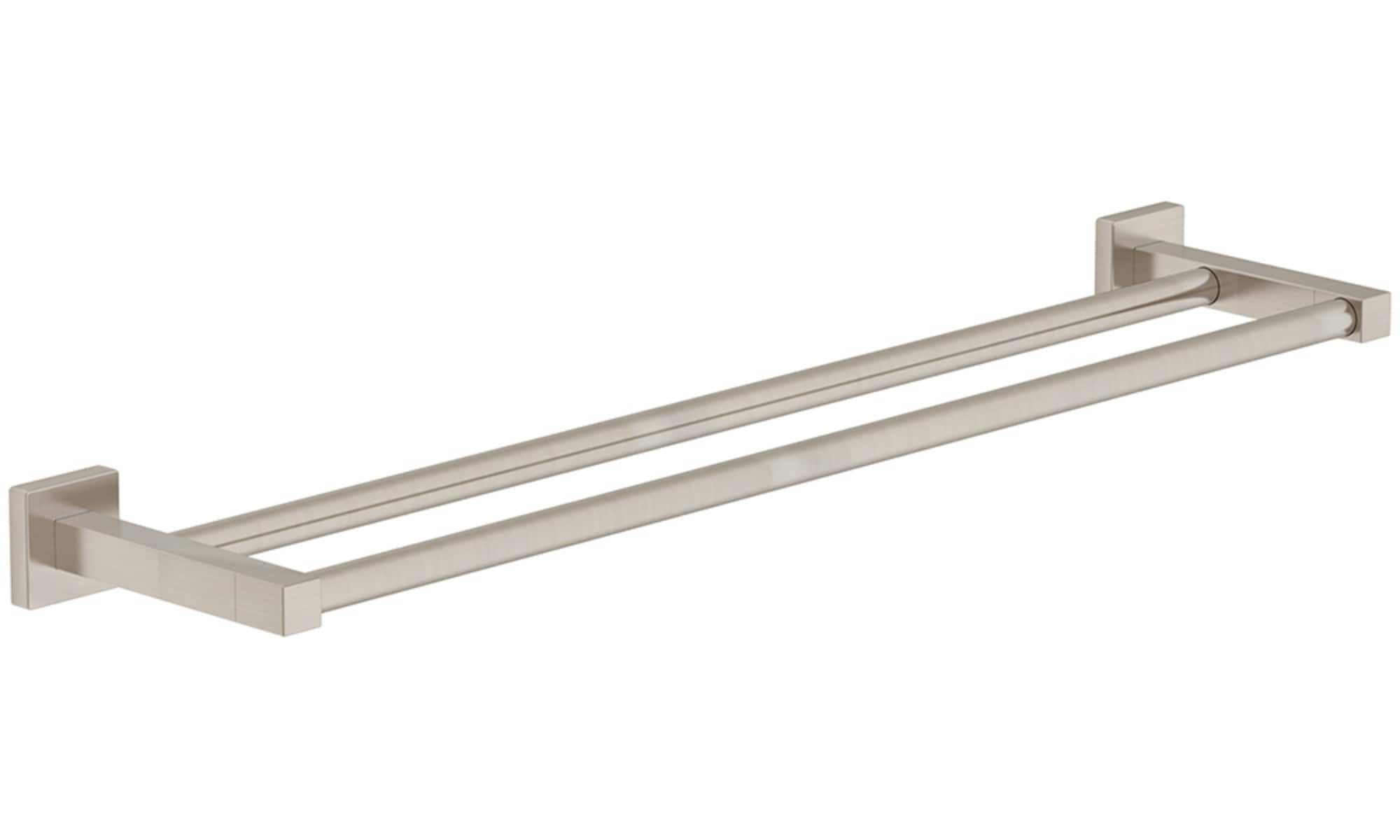Symmons 363DTB-24-STN Duro 24-in Satin Nickel Wall mount Double Towel Bar