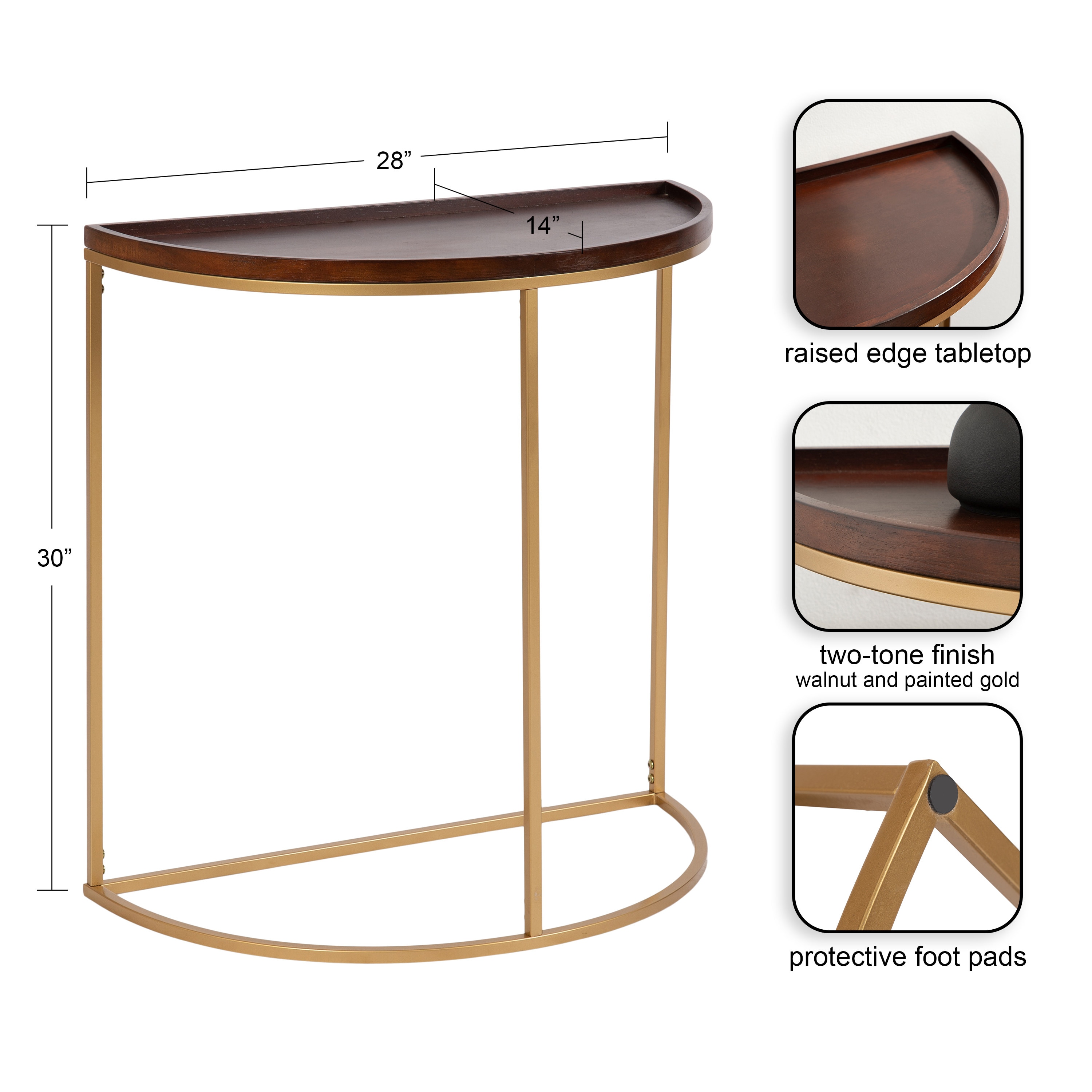 Kate and Laurel 224981 Console-Sofa-Tables - View #2