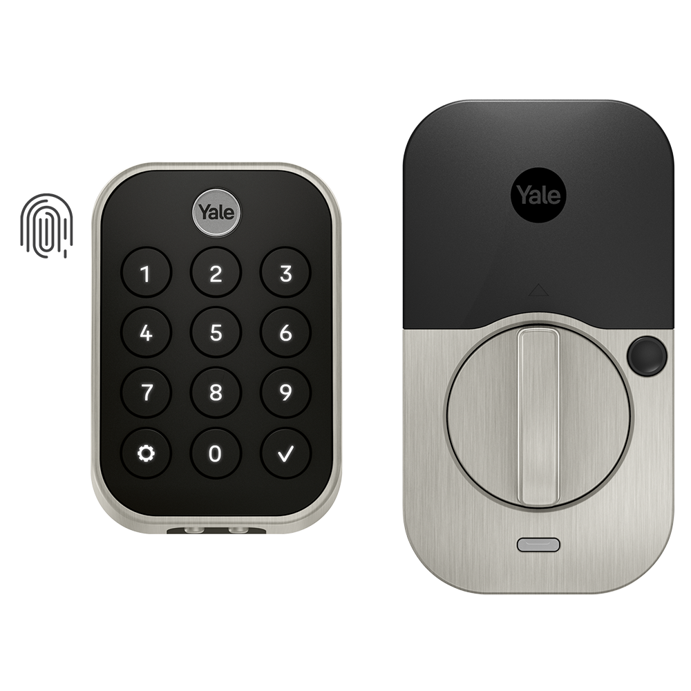 Yale YRD430-F-BLE-619 Assure Lock 2 Satin Nickel Smart Lock Electronic Deadbolt Bluetooth Fingerprint Keypad