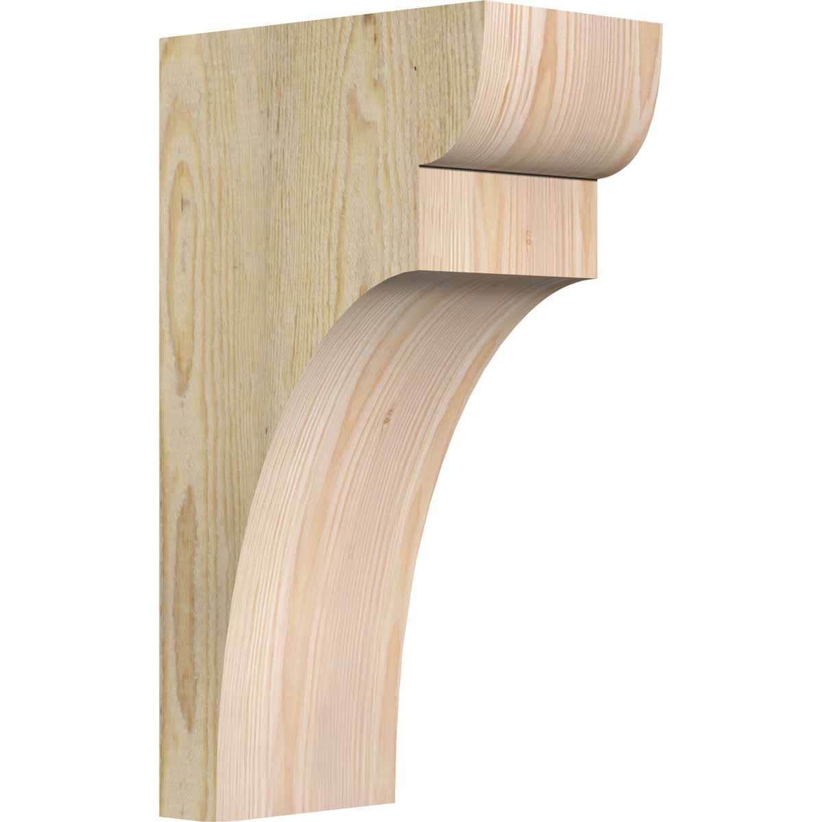 Ekena Millwork COR06X10X18YOR00RDF 6-in x 10-in x 18-in Yorktown Unfinished Douglas fir Wood Paintable/Stainable Corbel