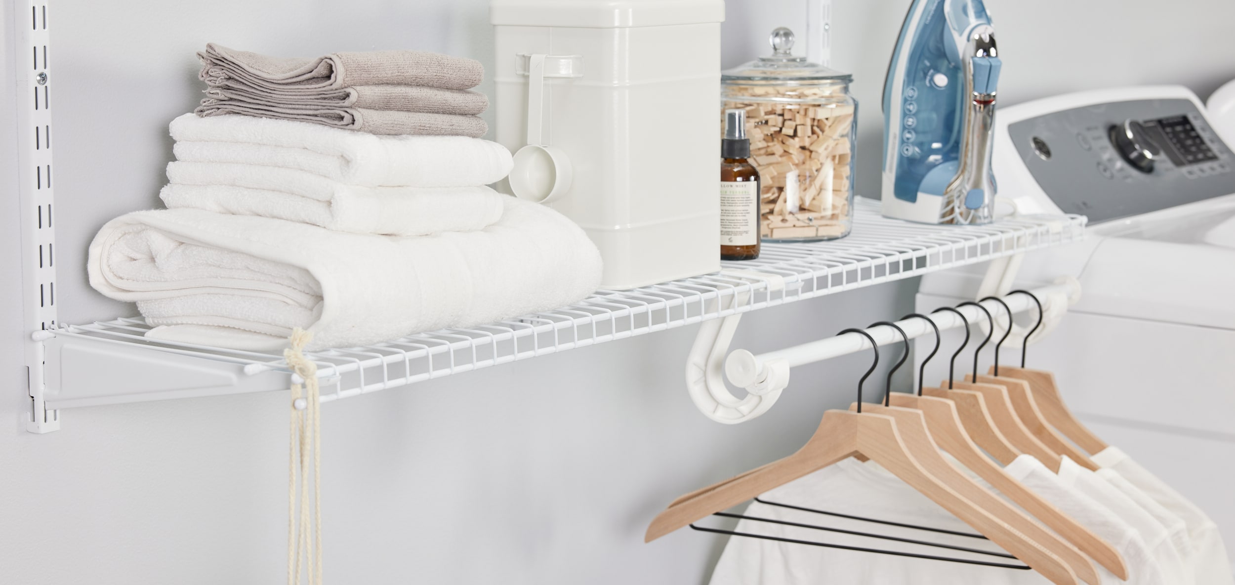 Project Source All Purpose Wire Shelf 6 ft x 16 in White Universal Wire Shelf 071039 at Lowes
