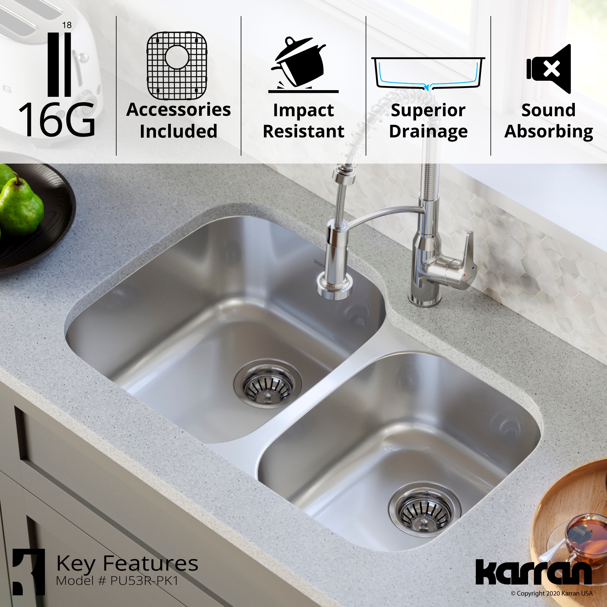 Karran PU53R-PK1 Kitchen-Sinks - View #7