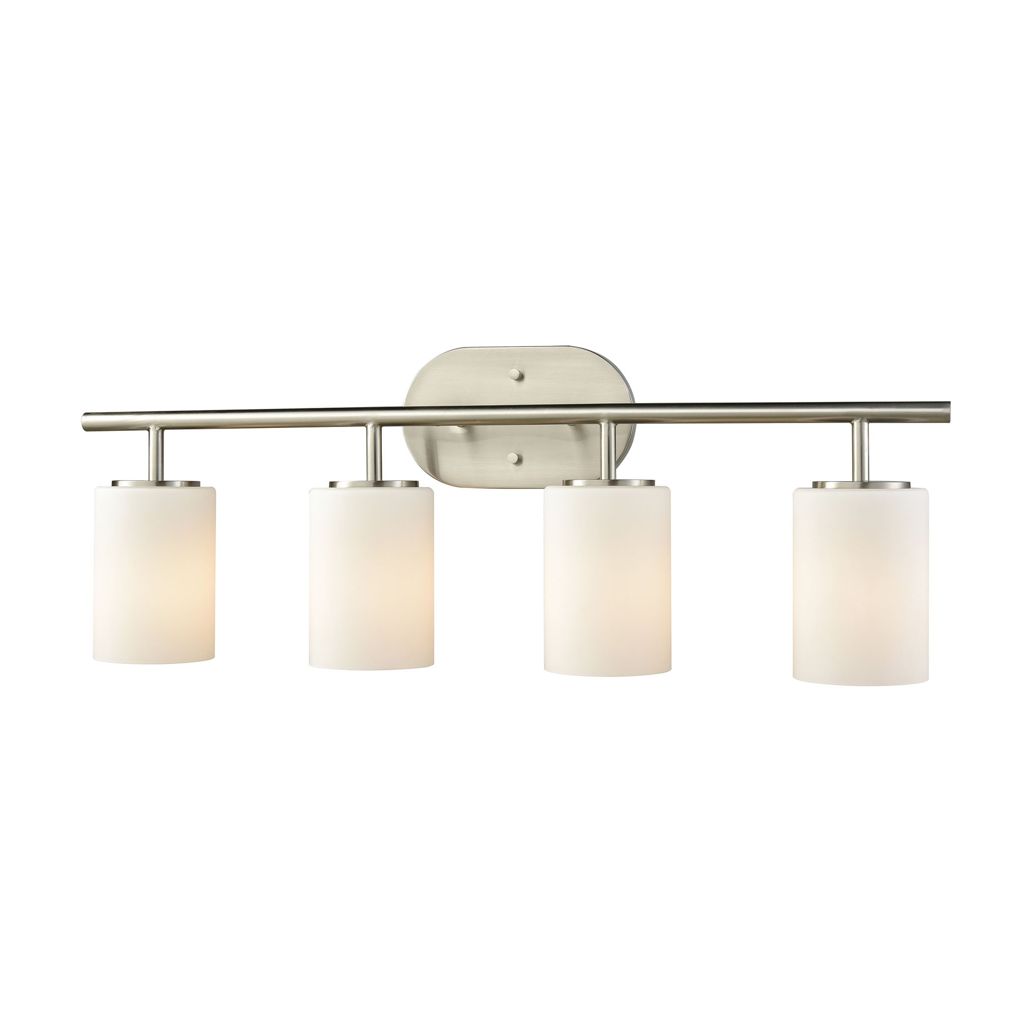 Ridgecrest 28-in 4-Light Satin Nickel LED Transitional Vanity Light | - Westmore by ELK Lighting LWVL-220308247