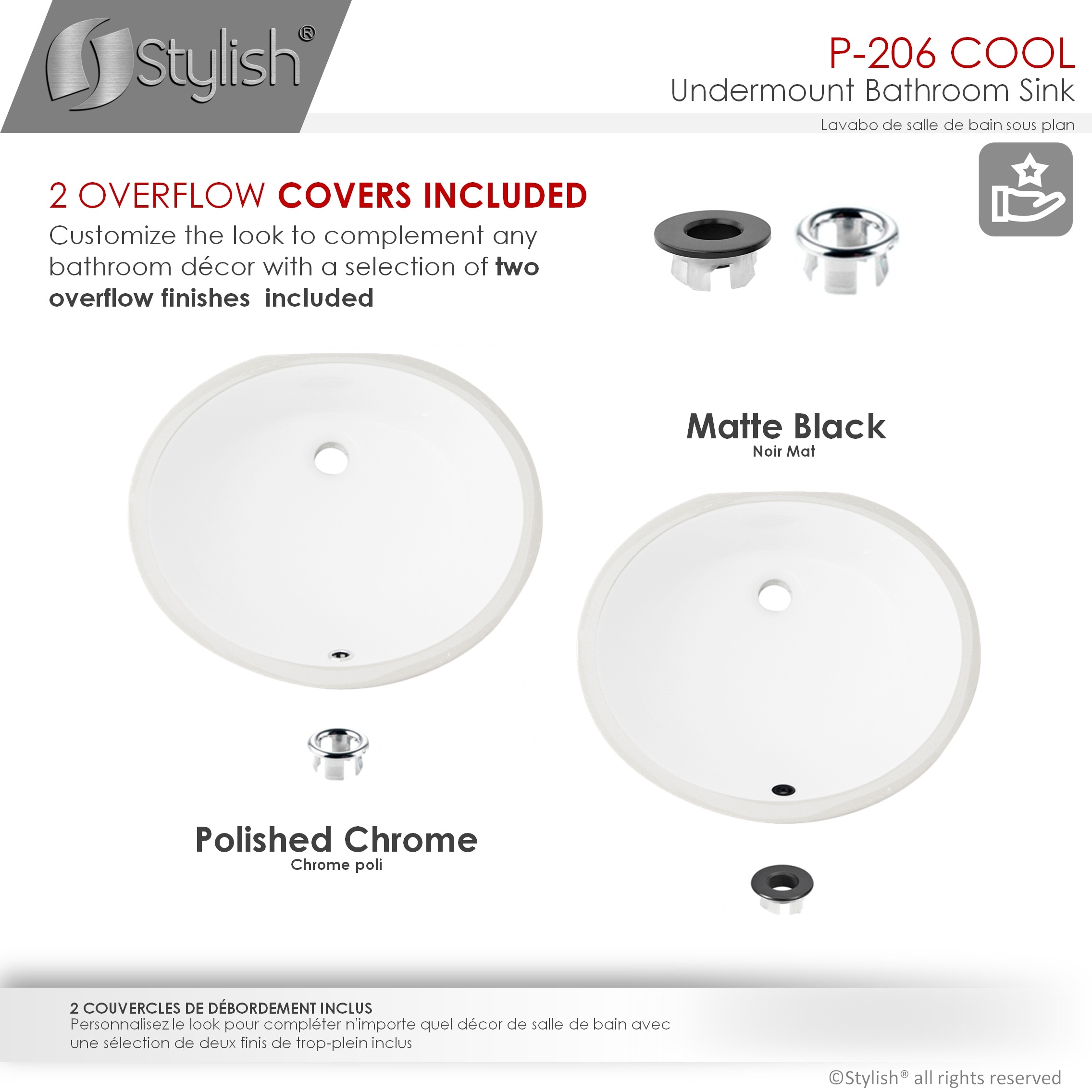 Stylish P-206 Bath-Sink - View #8
