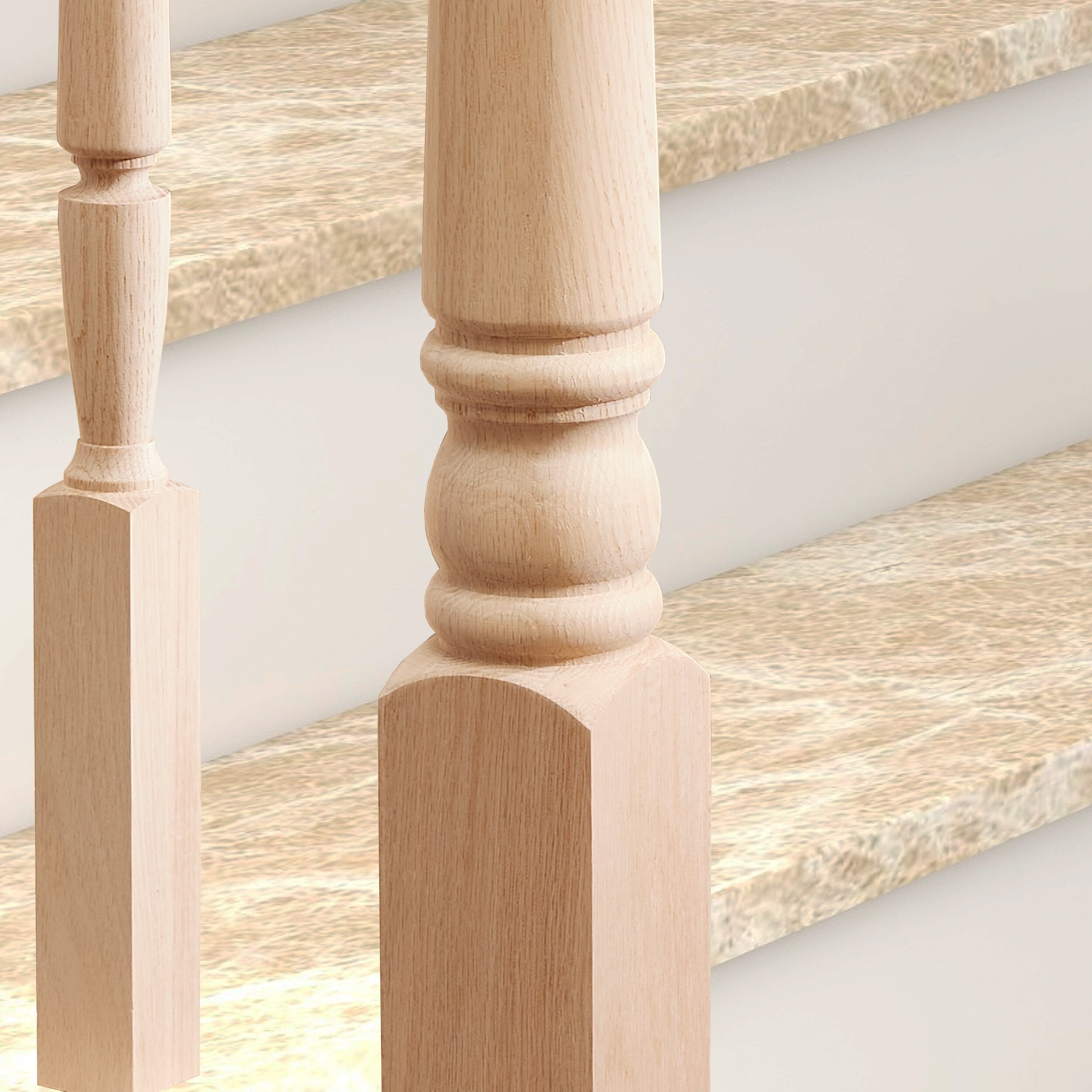 RELIABILT WG4020BT48OAK Interior-Stairpart-Newel-Posts - View #3