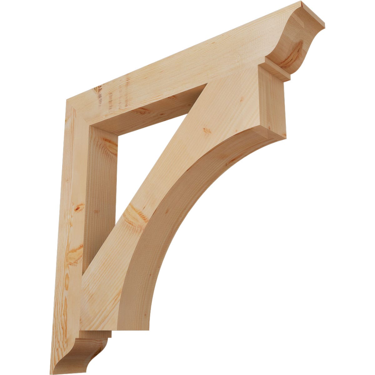 Ekena Millwork BKT06X42X42WTL01SDF Westlake traditional smooth 5-1/2-in x 42-in x 42-in Douglas fir Brown Wood Standard bracket