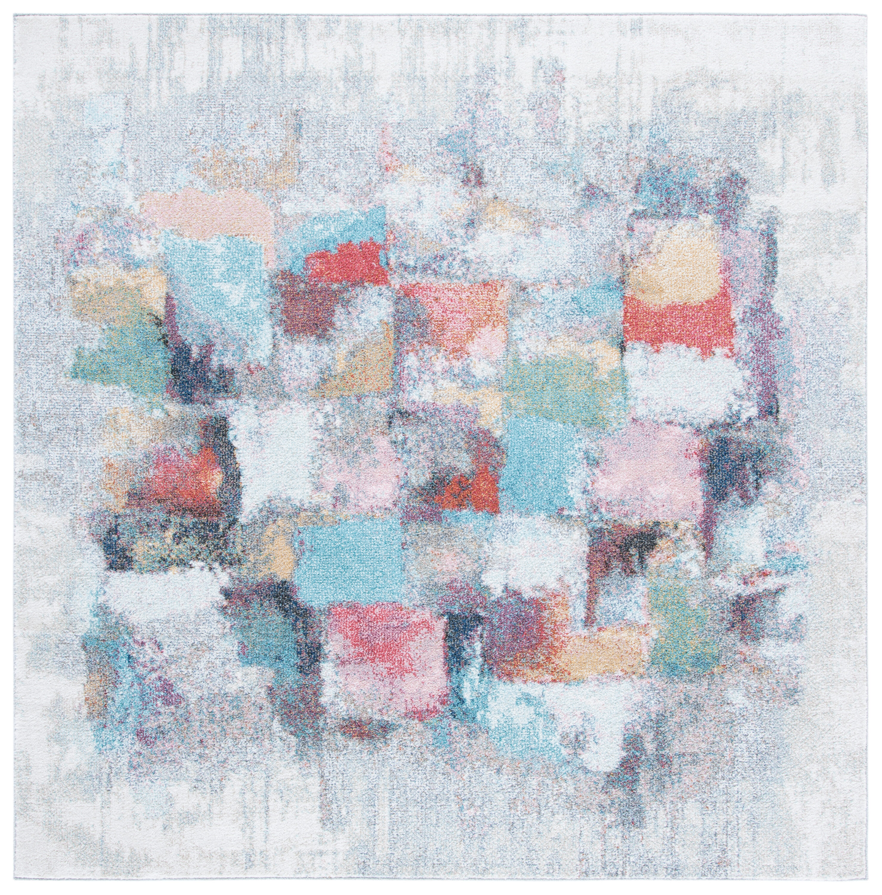 Phoenix 276A Ivory/Grey 7 X 7 Area Rug