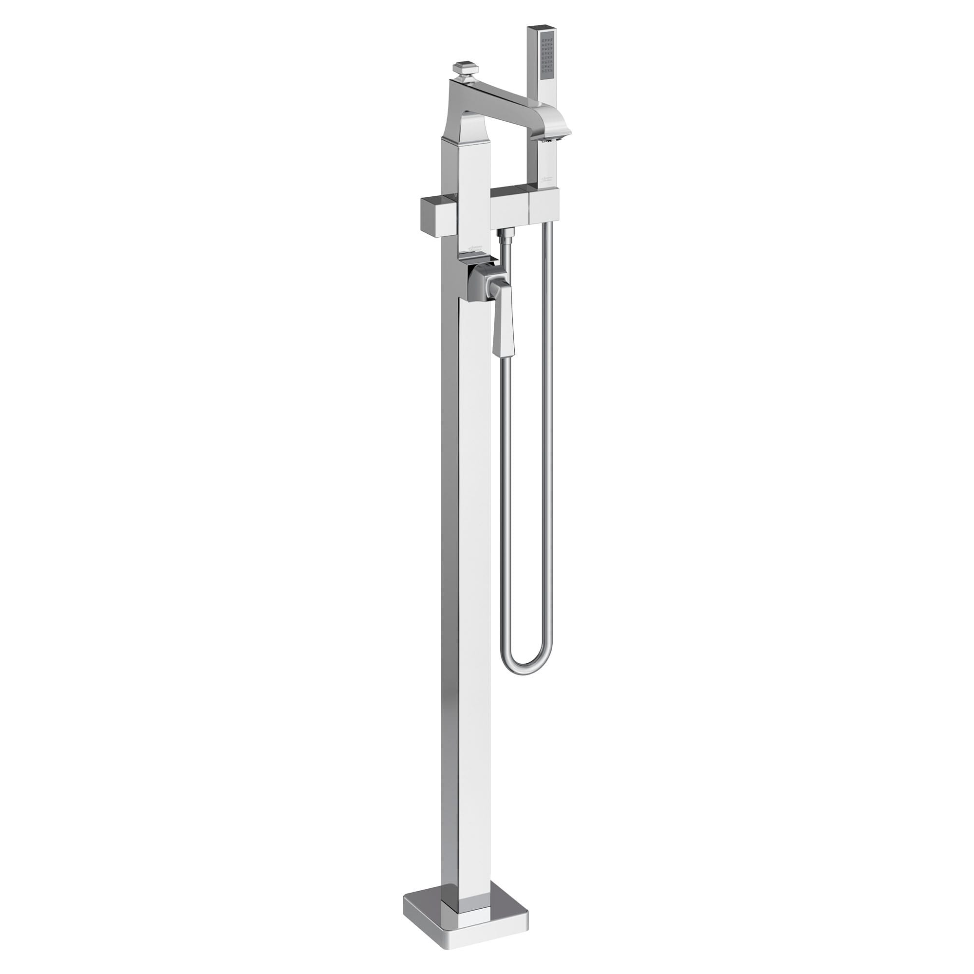 American Standard T455951.002 Town Square S Polished Chrome 1-handle Freestanding Low-arc Bathtub Faucet with Hand Shower