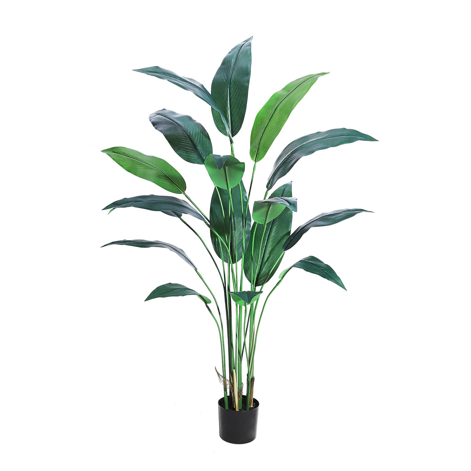 WhizMax LHFLS-PHO-11J65188 Artificial Bird of Paradise Plant 6FT(72in) Fake Palm Tree for Indoor Outdoor Modern Decor Faux Plants for Home Office Perfect Housewarming Gift with 17 Trunks Faux Leaves 1 Pack