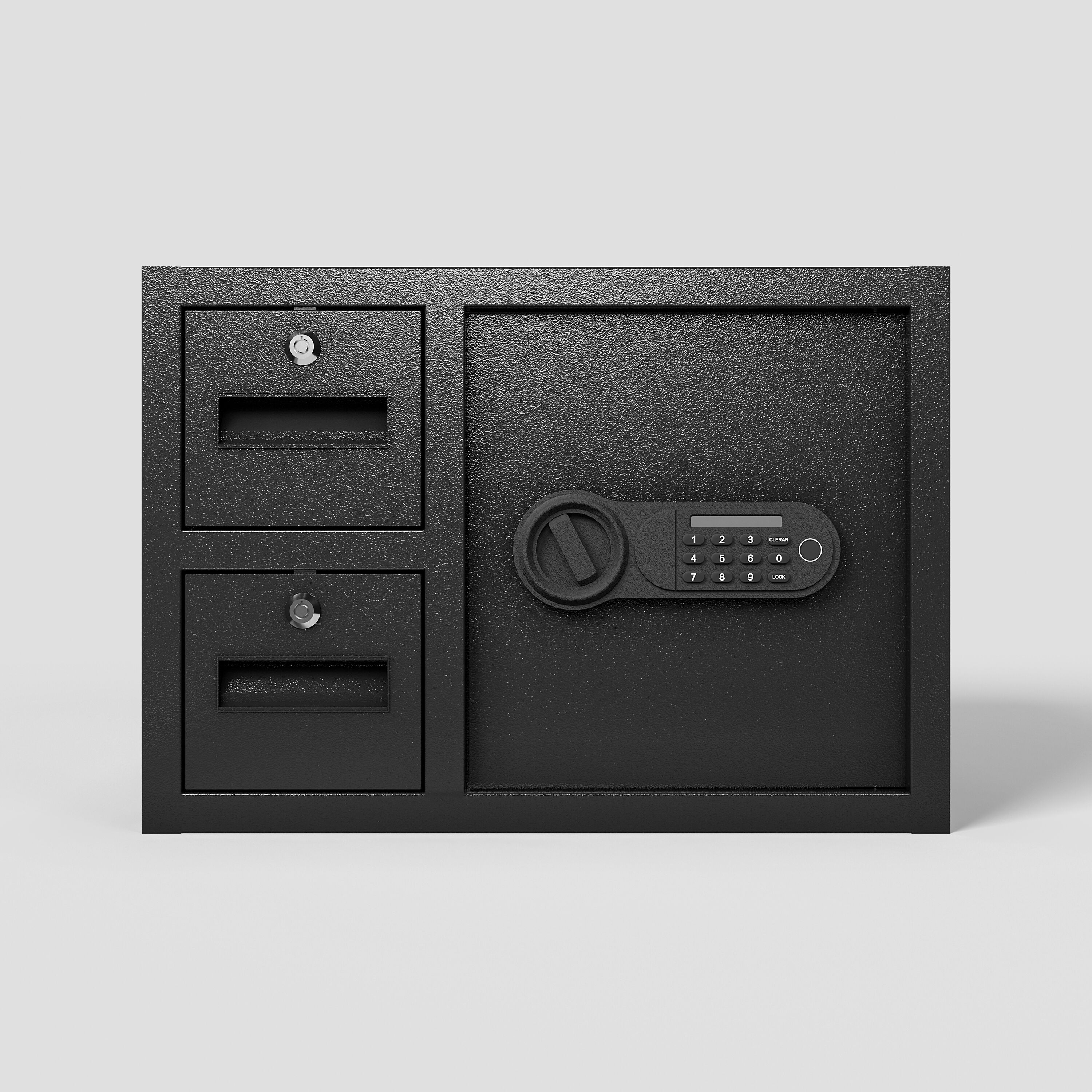LOVMOR SF-Y-W396P278366 Steel Security Safe and Lock Box with Electronic Keypad - Secure Cash  Jewelry  ID Documents  Black 1.85 Cubic Feet