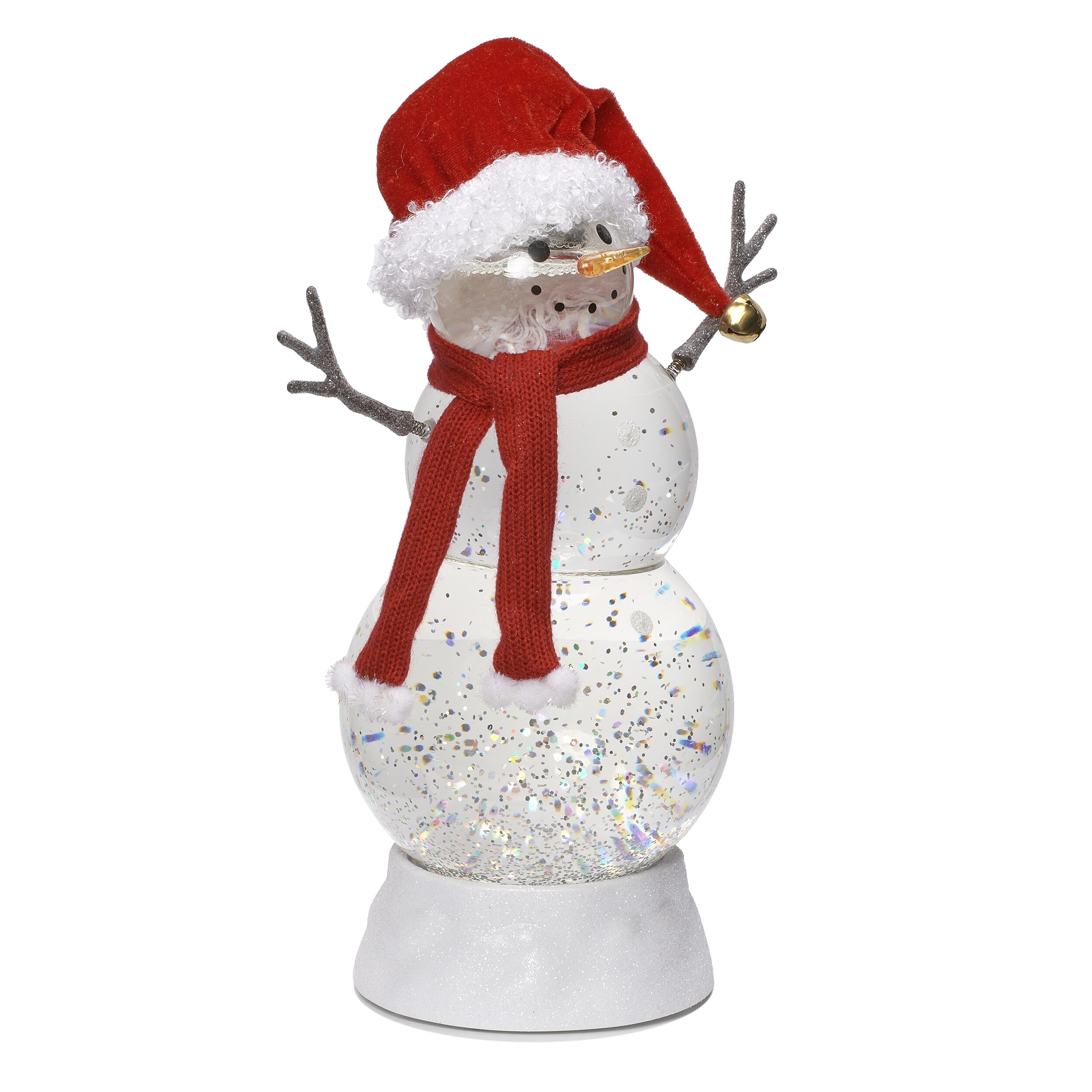 11.25" LED Lighted Snowman Christmas Snow Globe Centerpiece