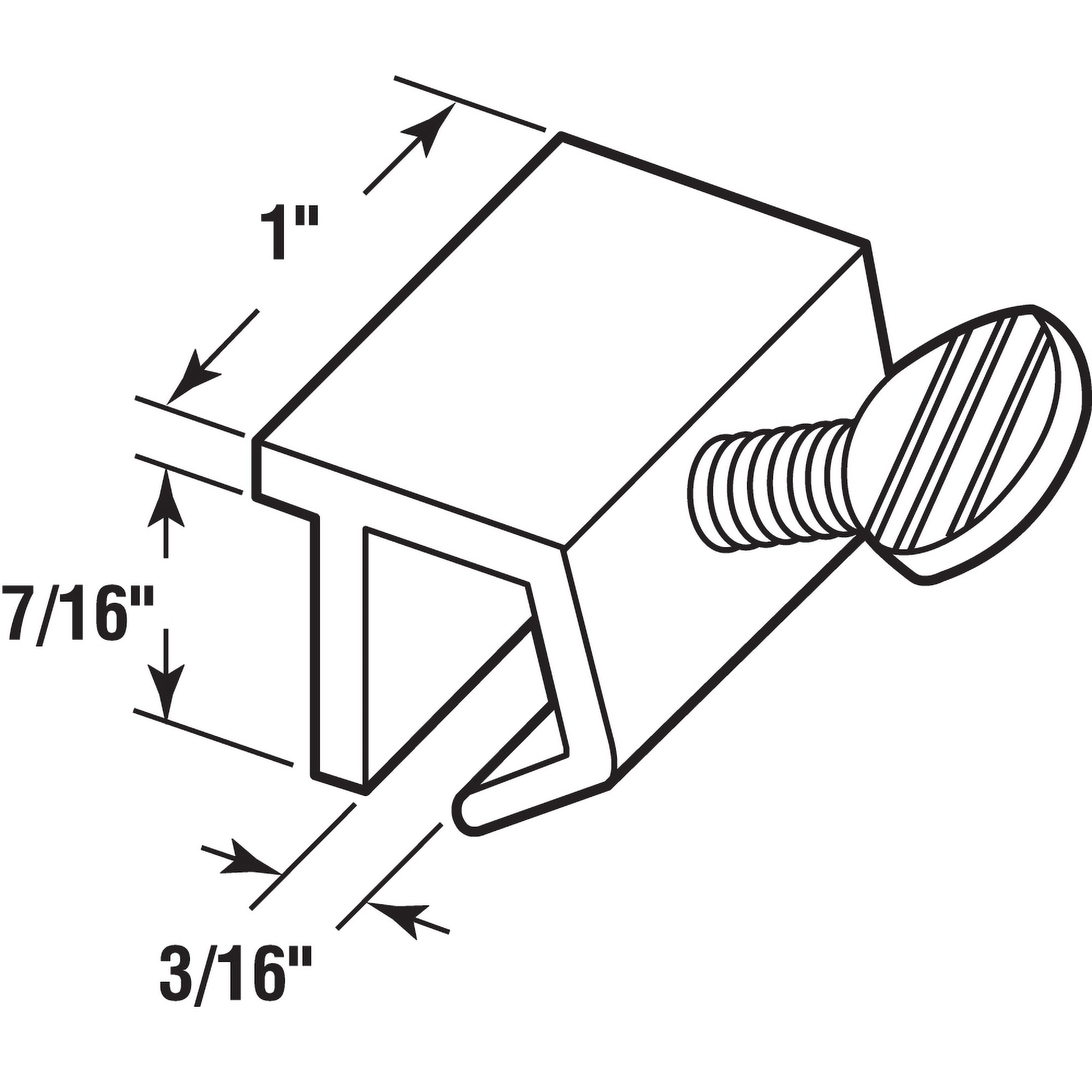 Prime-Line U 98198 Horizontal-Sliding-Window-Sash-Locks - View #2