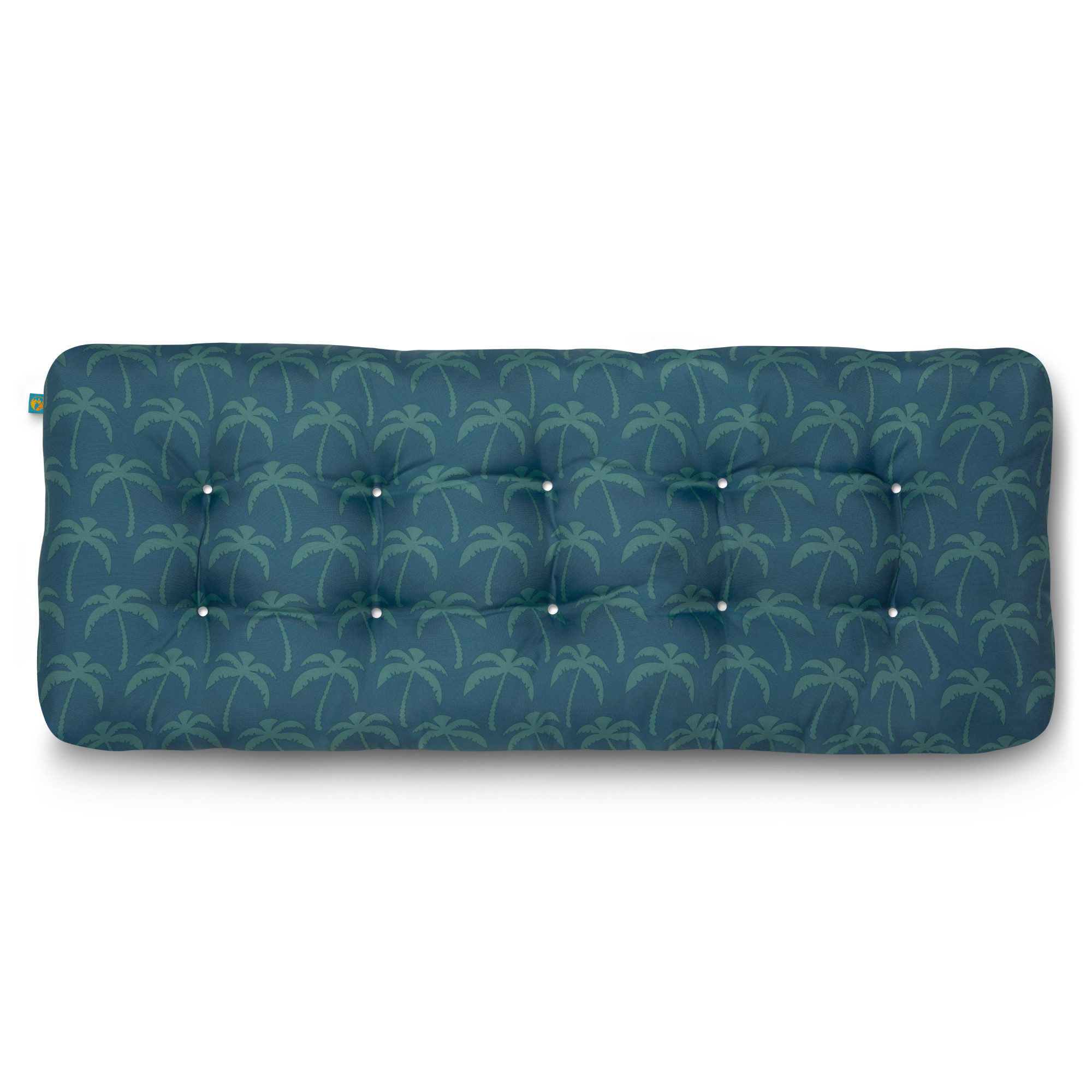 Duck Covers DCBOBN42185 18-in x 42-in Blue Oasis Patio bench cushion