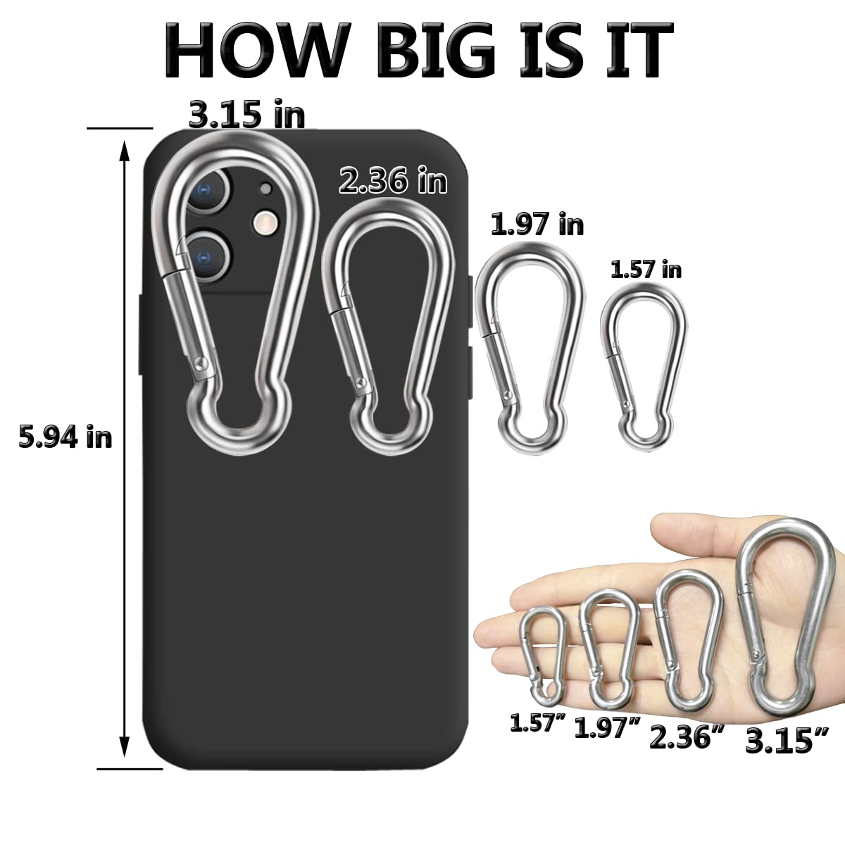 Phewnyzo LPW0821W627 carabiners - View #7