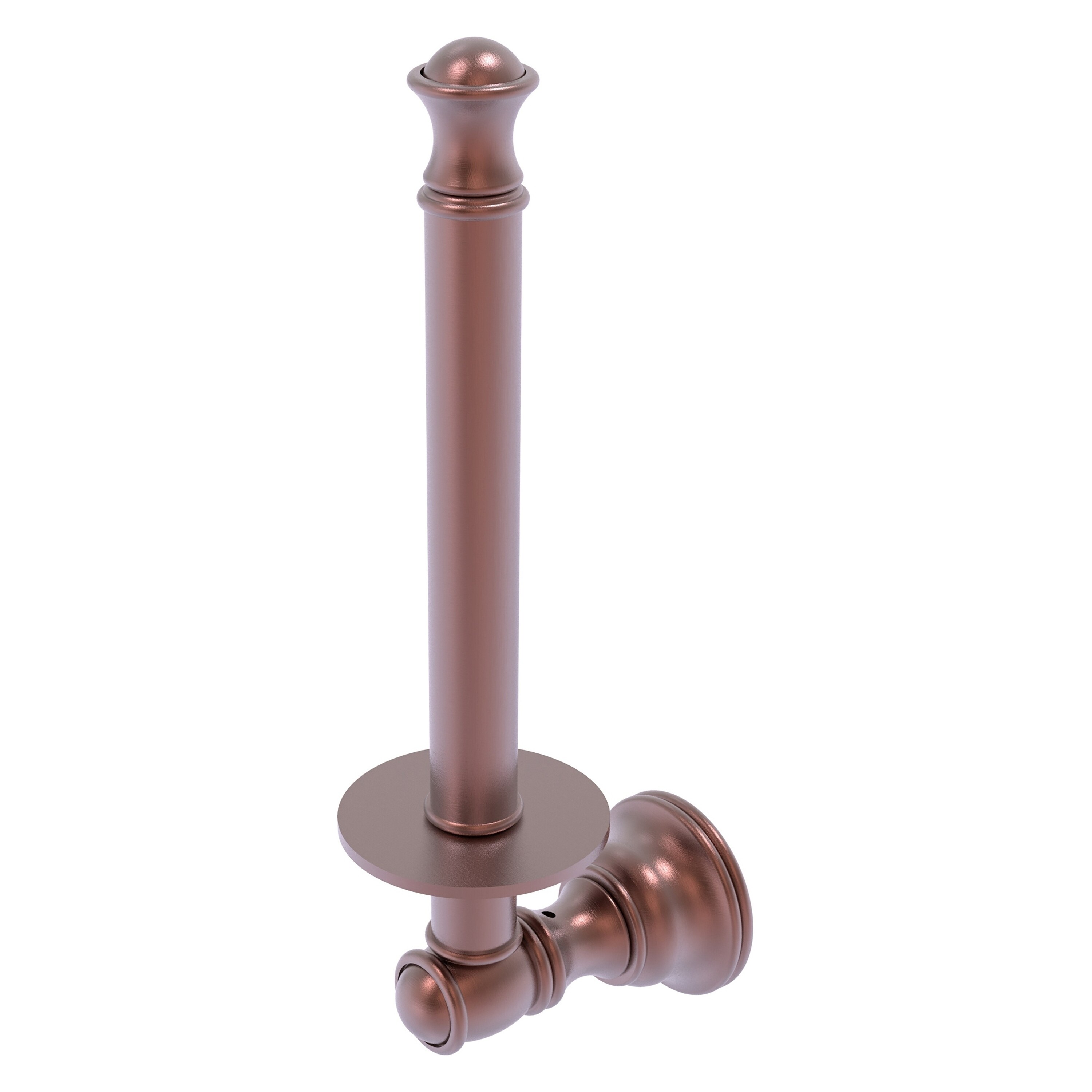 Allied Brass CL-24U-CA Carolina Antique Copper Wall mount Single post Toilet Paper Holder 1 -Rolls