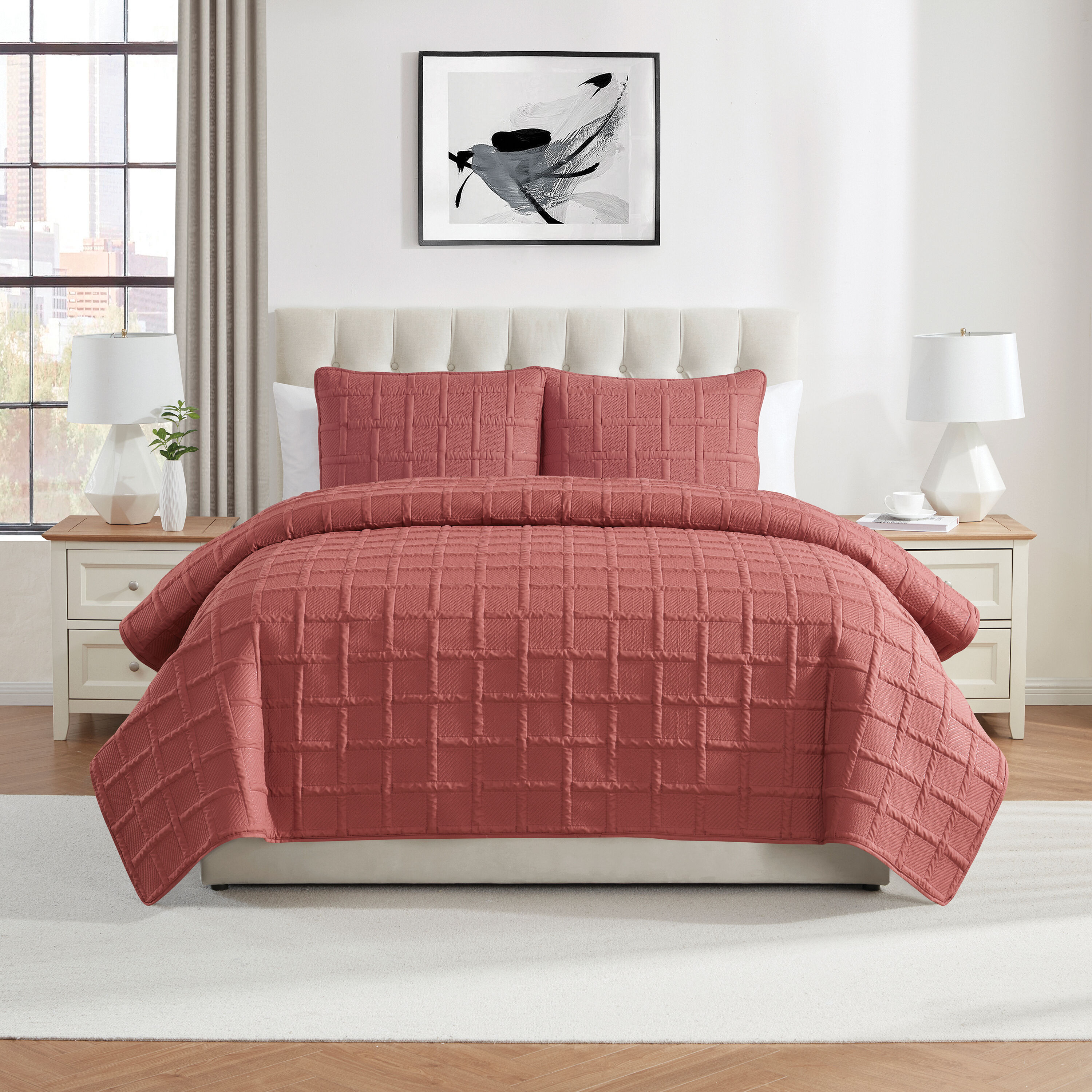 VCNY Home SQB3QTKINGINROSE bedding - View #2