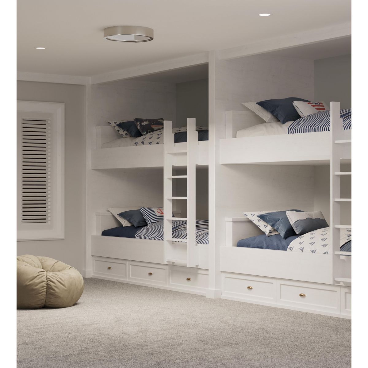 Brushed Nickel 13" LED Flush Mount with Acrylic Shade