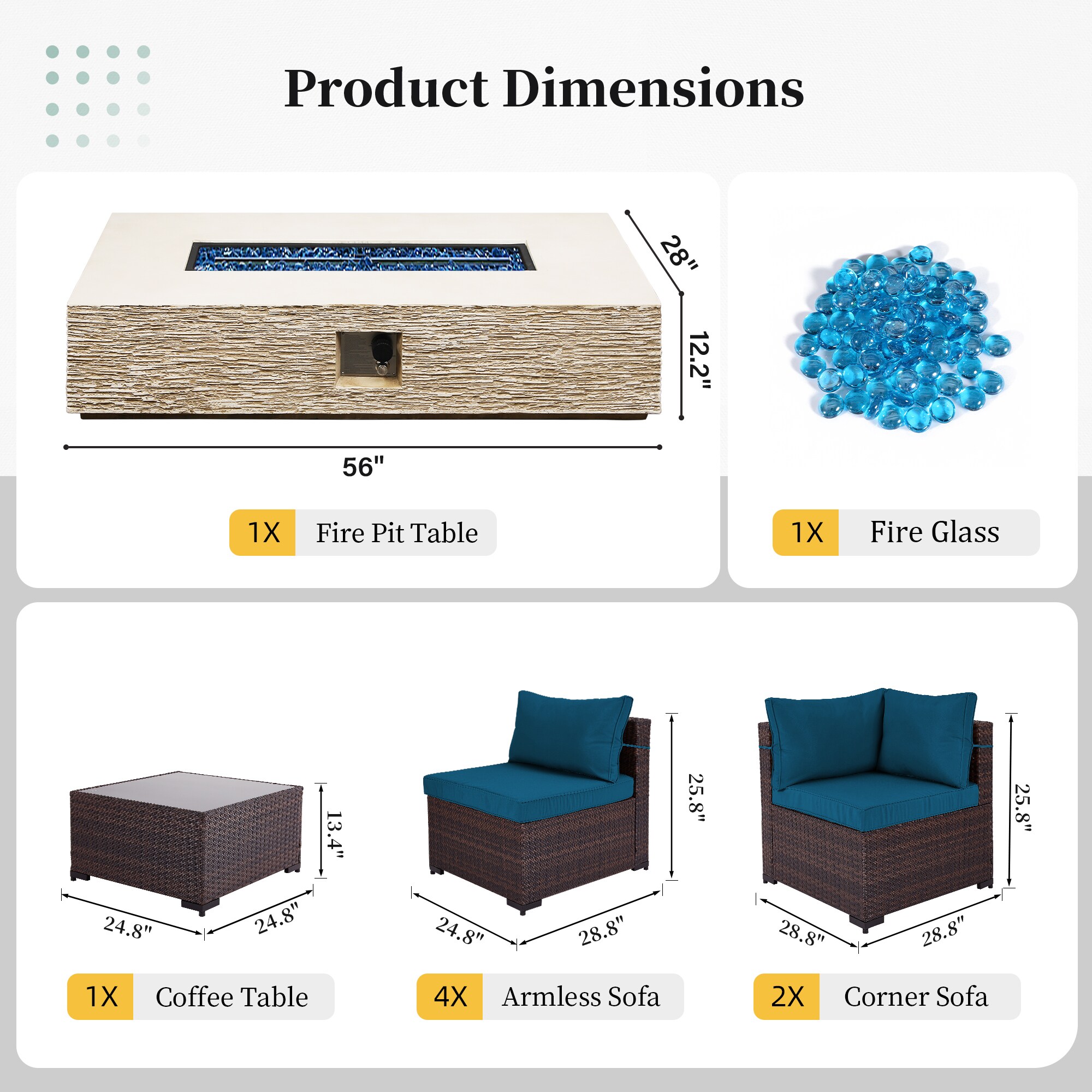 Patio Watcher LS-RT7-56HBE-B5 Patio-Conversation-Sets - View #3