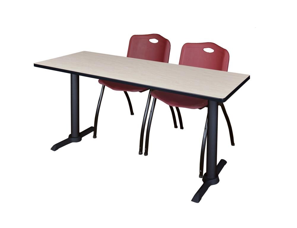 Regency MTRCT6624PL47BY Training Off-white 4-Person Training Table (66-in W x 29-in H)