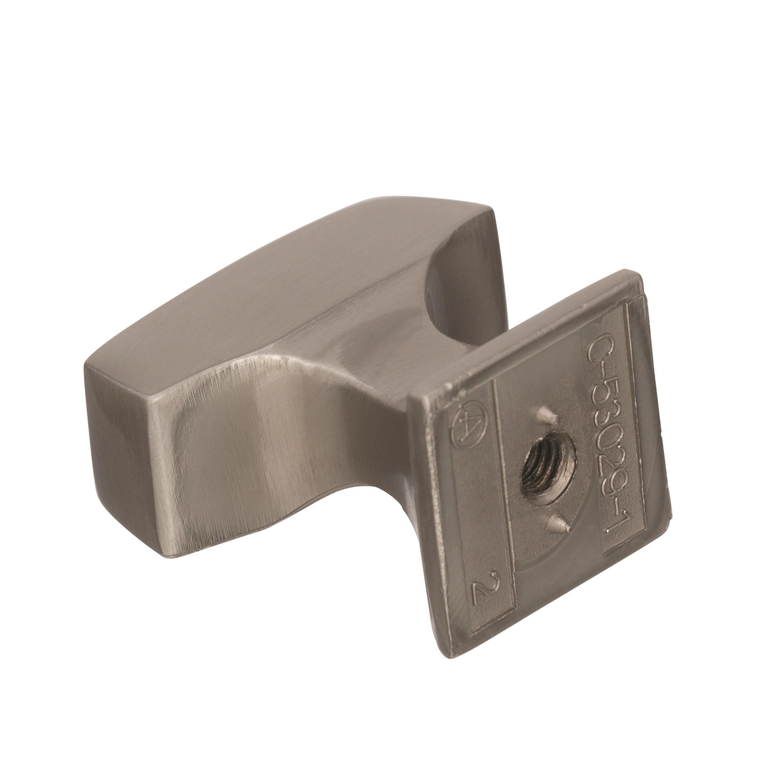 1-1/4 Inch Satin Nickel Rectangular T-Handle Knob