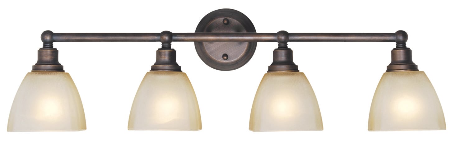 Bradley 32.63-in 4-Light Bronze Traditional Vanity Light | - Craftmade 26604-BZ