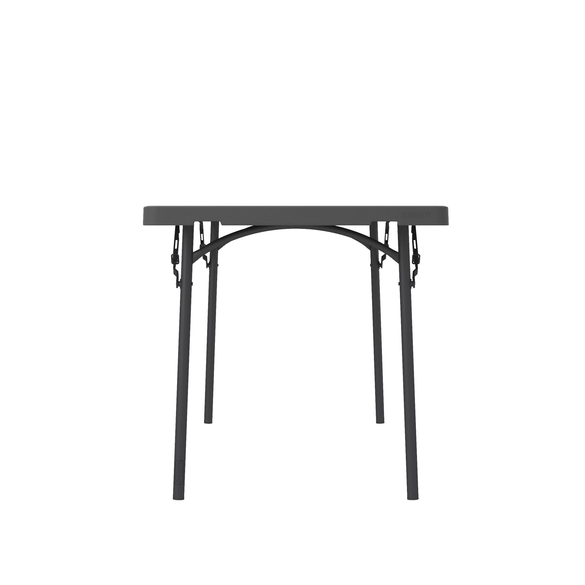Cosco 2.22 ft x 6 ft Indoor or Outdoor Rectangle Resin Gray Folding Banquet Table 8 Person in the Folding Tables department at Lowes