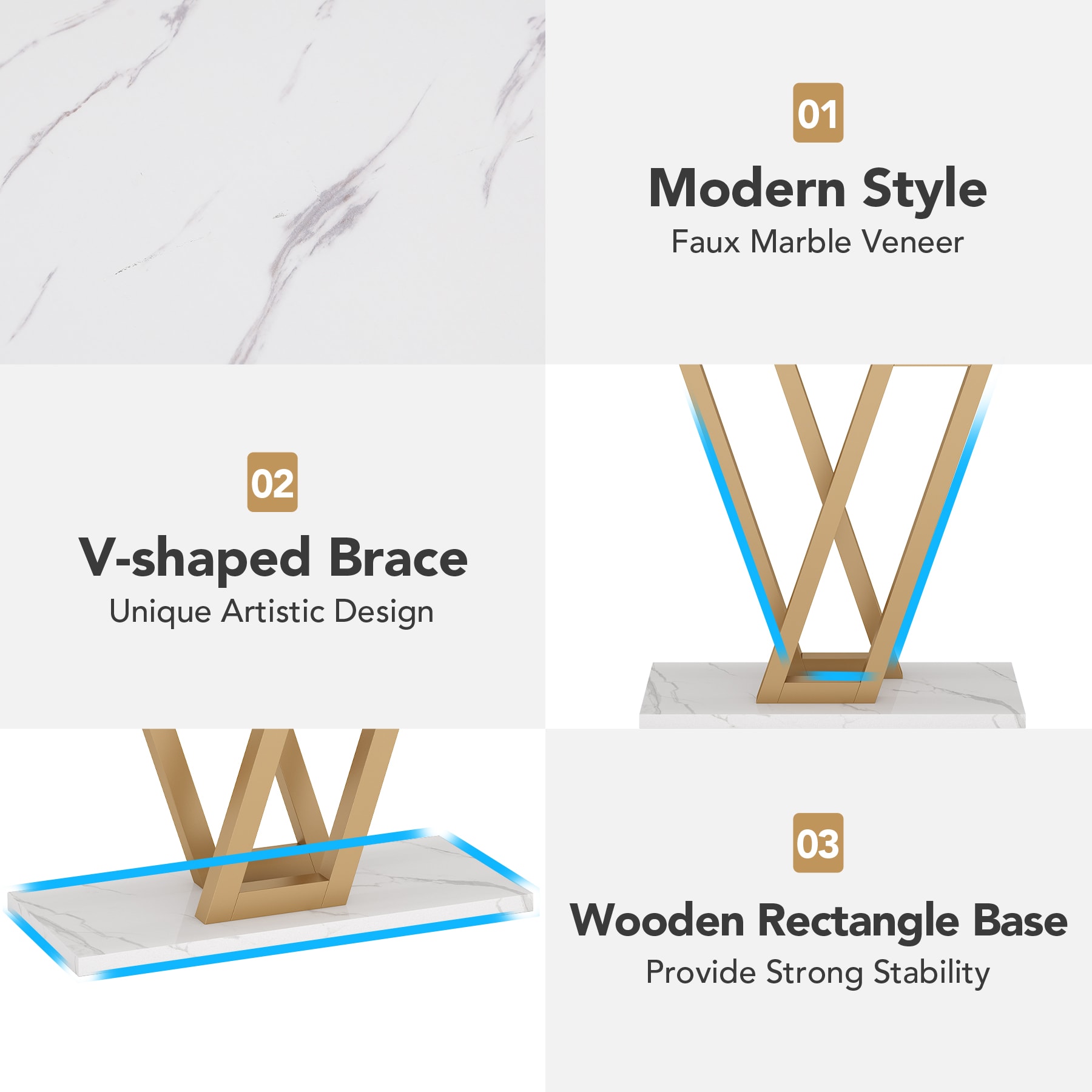 Tribesigns LWFD-U0163 Console-Sofa-Tables - View #6