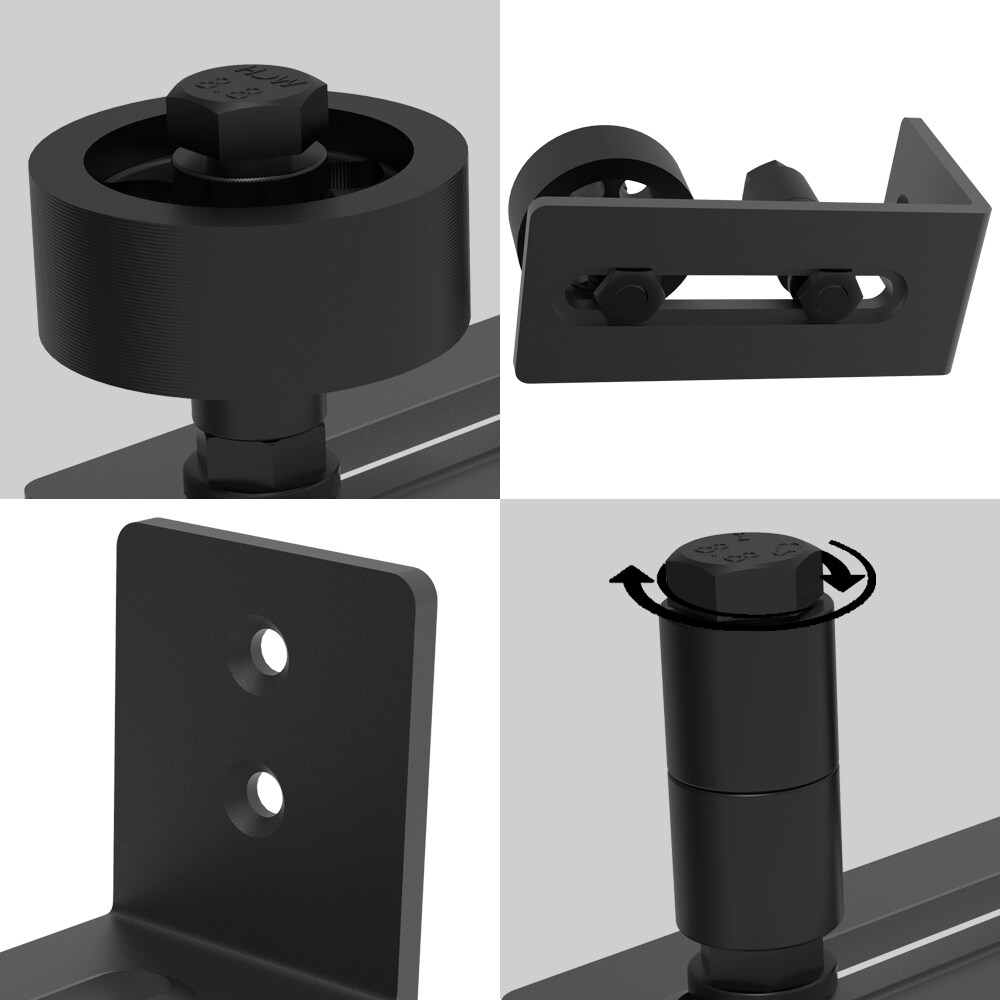 Clihome X002009IJD-LTC Barn-Door-Roller-Kits - View #3
