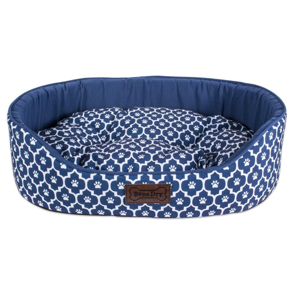 DII CAMZ37306 Oval Navy Polyester Dog Bed (Large)