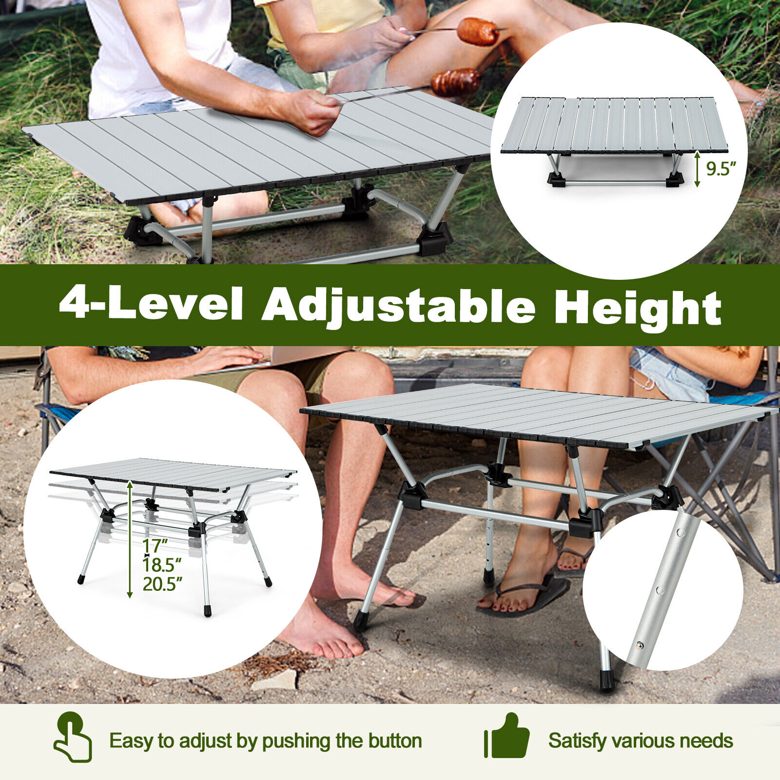 YERIVA O11146SLDH Picnic-Tables - View #6