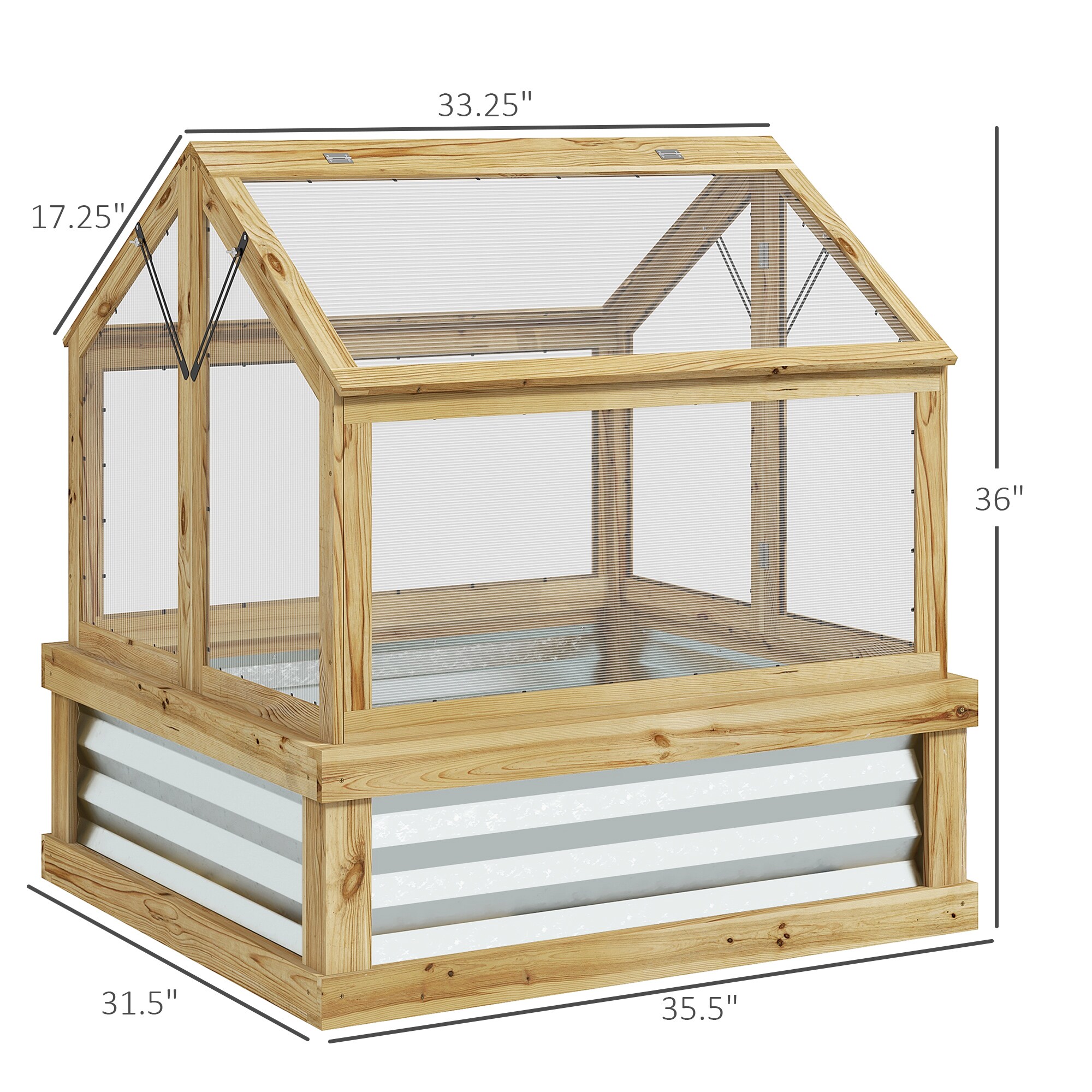 Outsunny 84H-073V00ND greenhouses - View #3